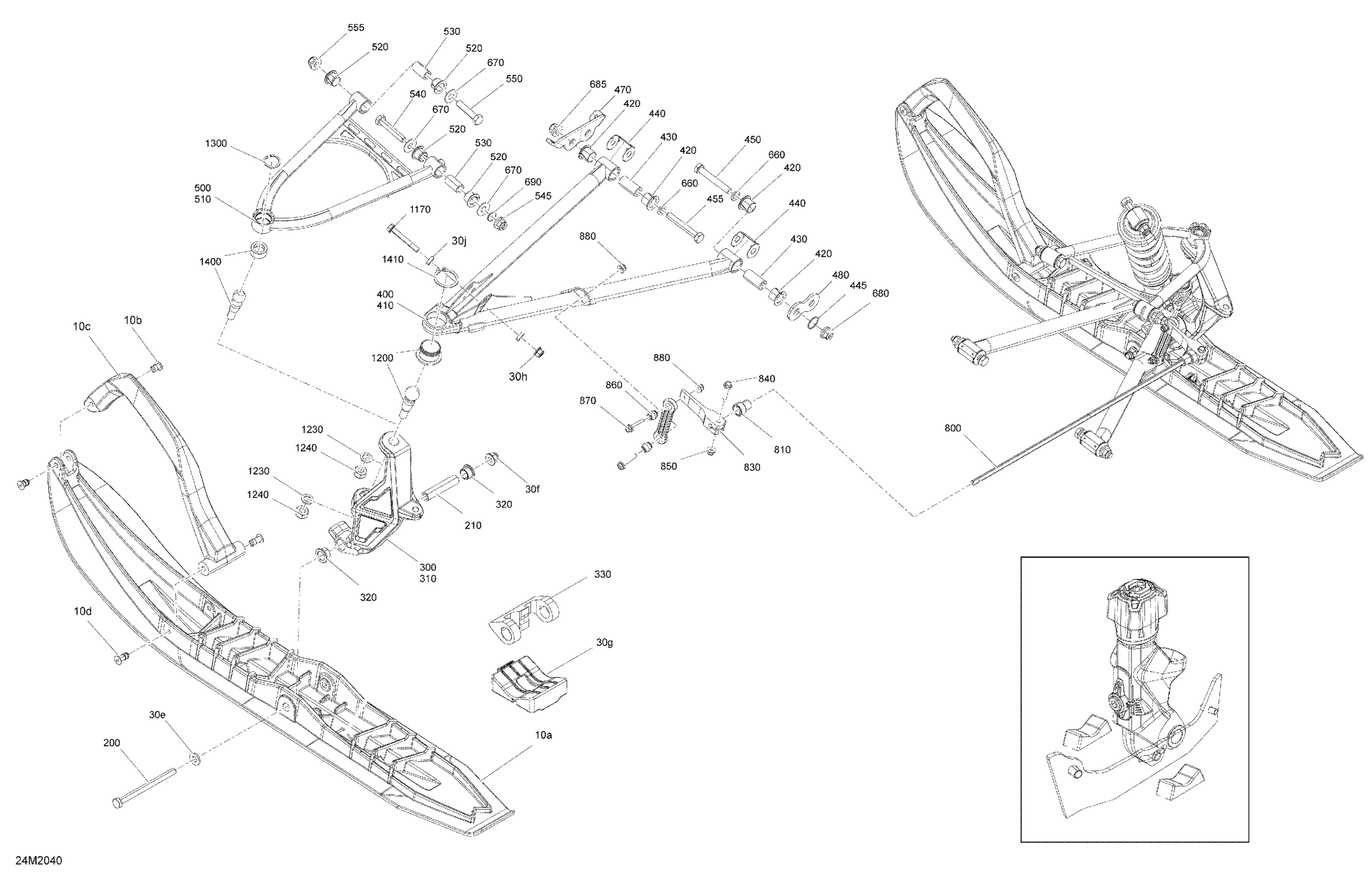 Suspension, Front - System - Ski Pilot TS - XRS