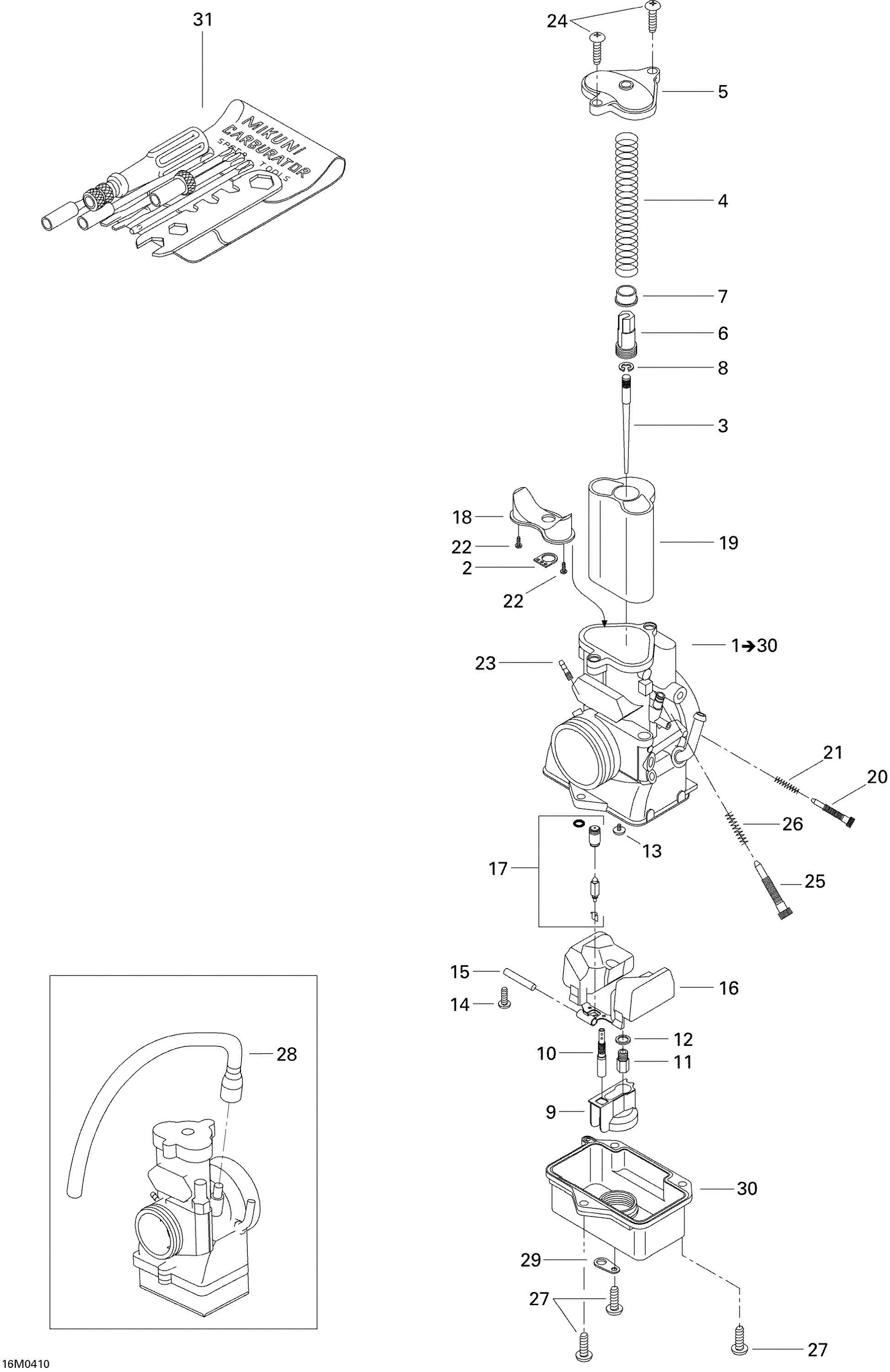 Схема узла: Carburetor