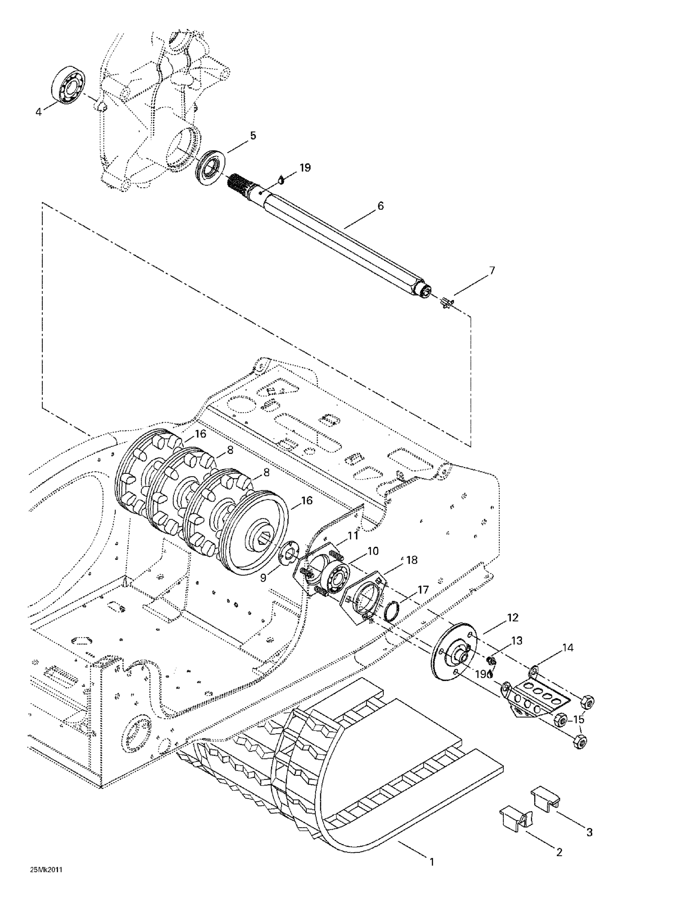 Схема узла: Drive Axle And Track