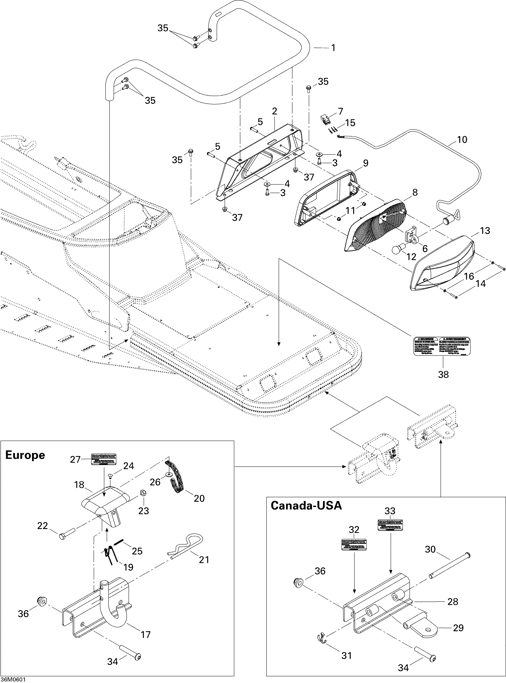 Схема узла: Luggage Rack