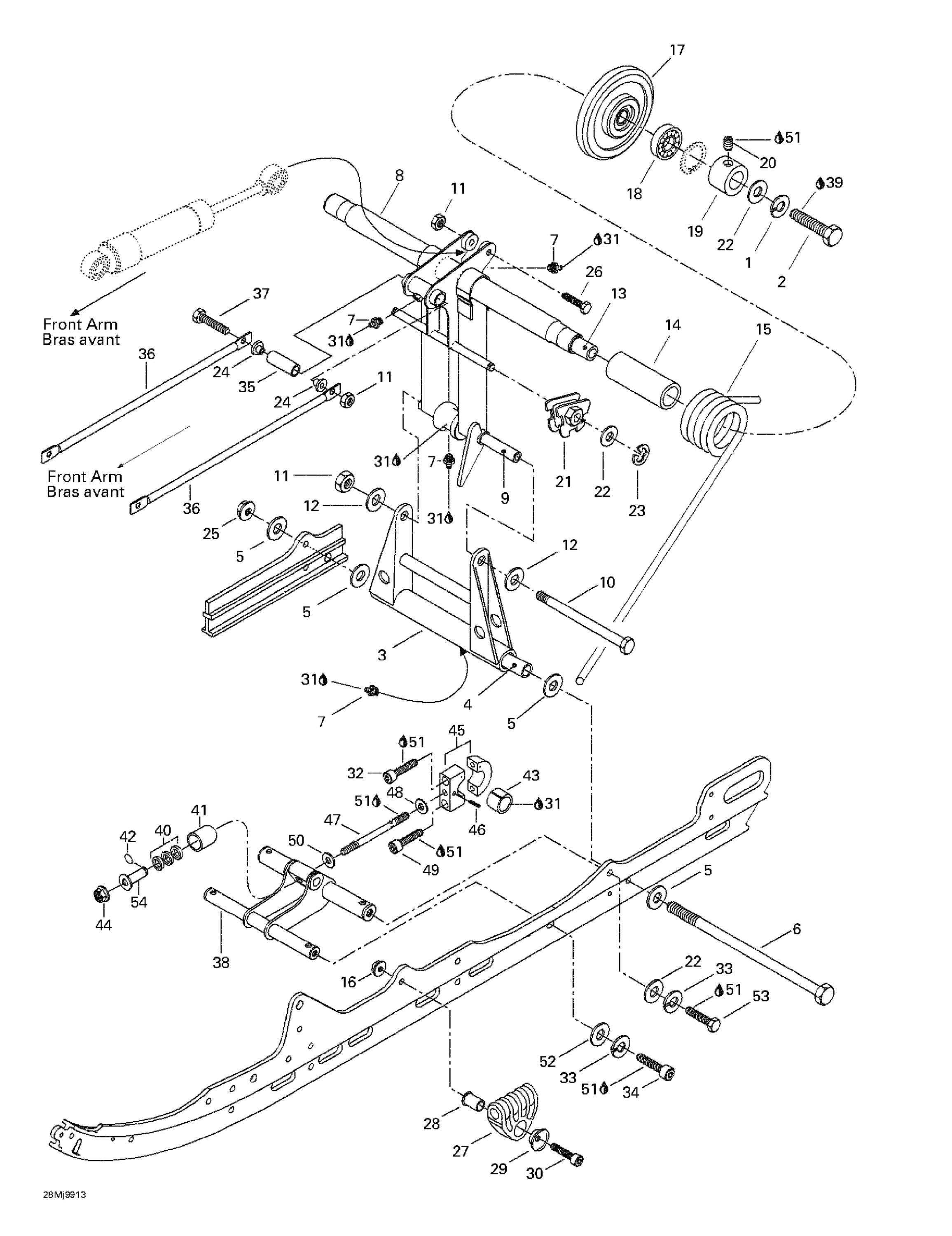 Схема узла: Rear Arm, Rear Suspension