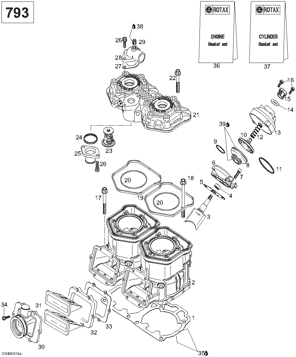 Схема узла: Cylinder And Reed Valve