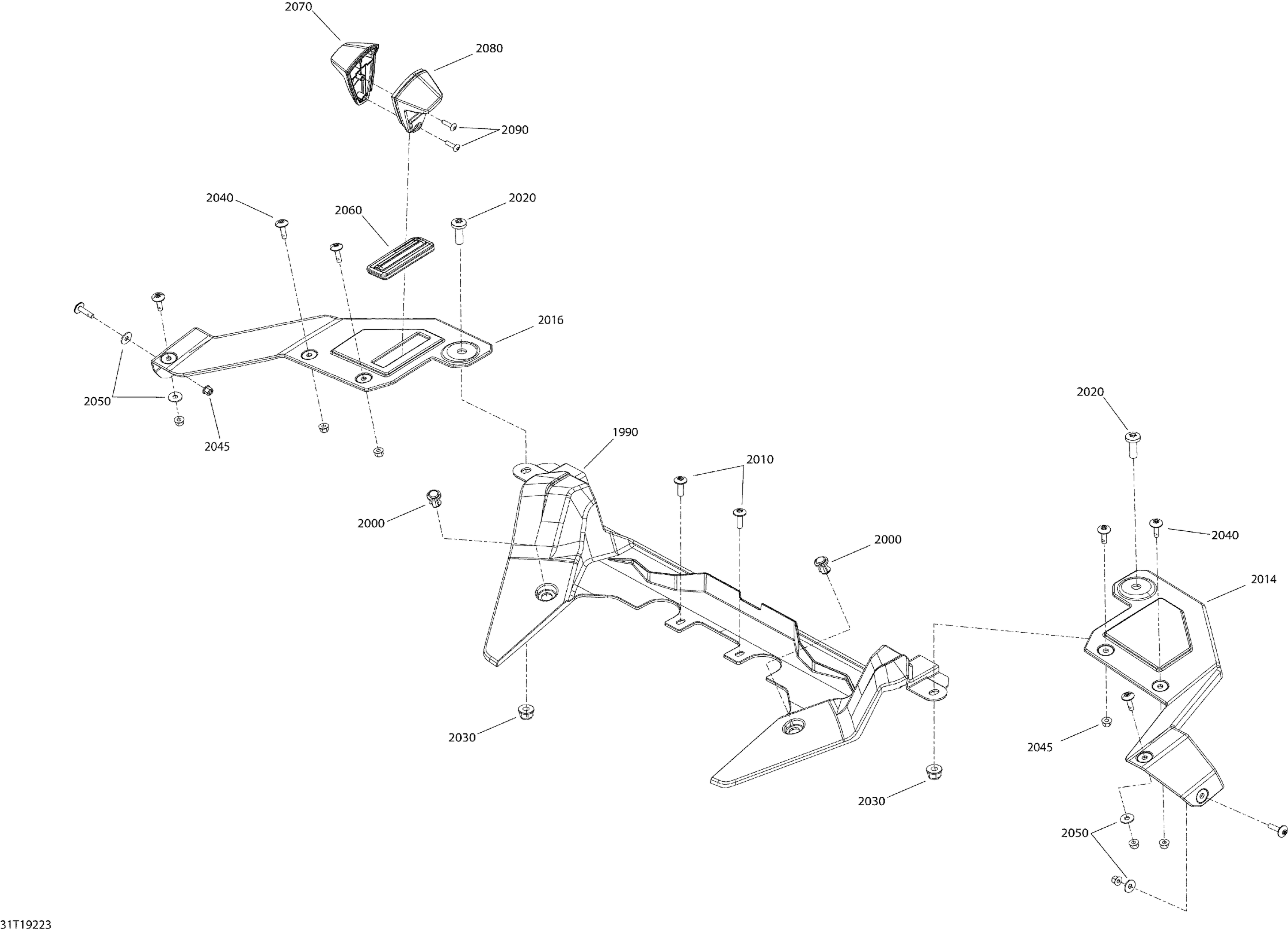 Схема узла: Body And Accessories 6X6 - 650 EFI - North america  - Rear