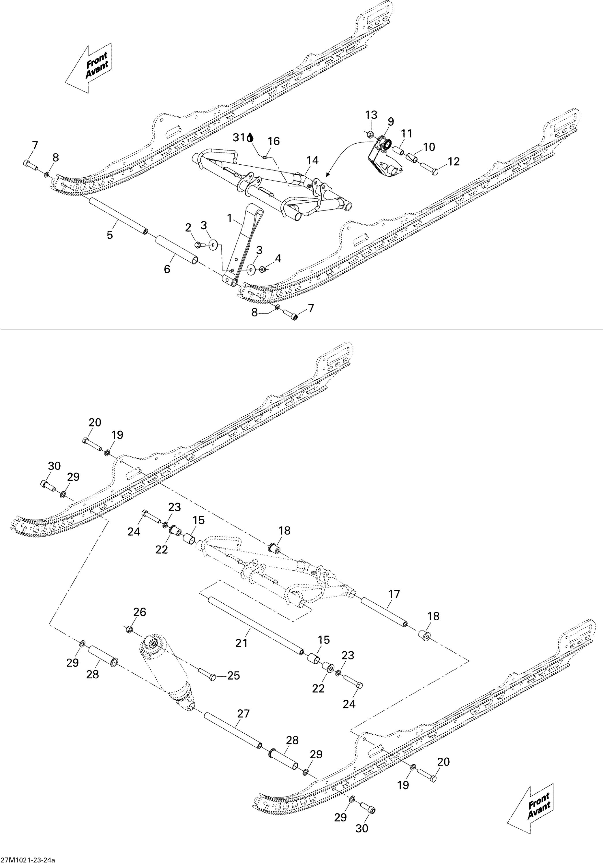 Схема узла: Front Arm STD & SPORT