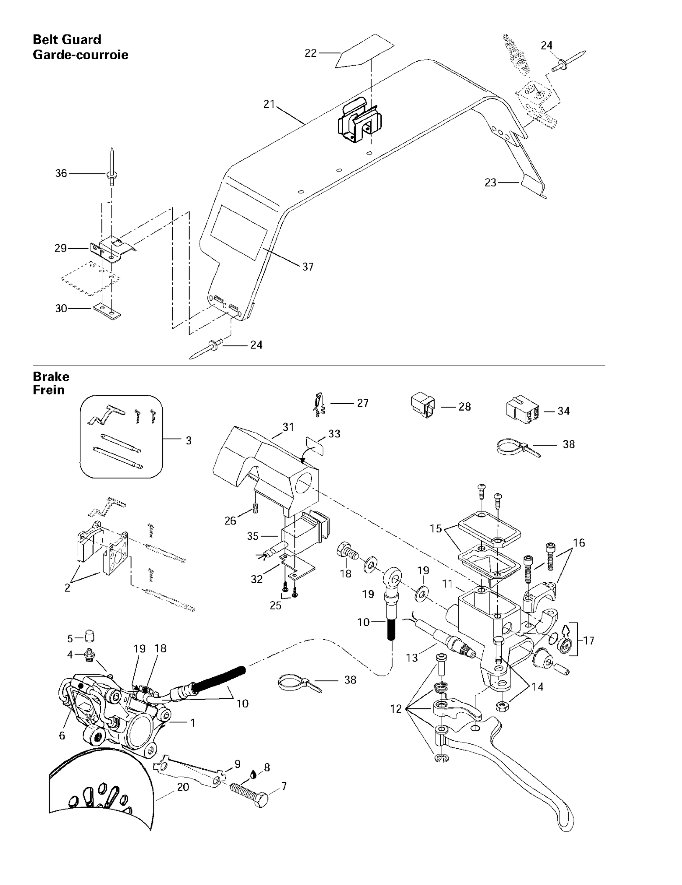 Hydraulic Brake And Belt Guard