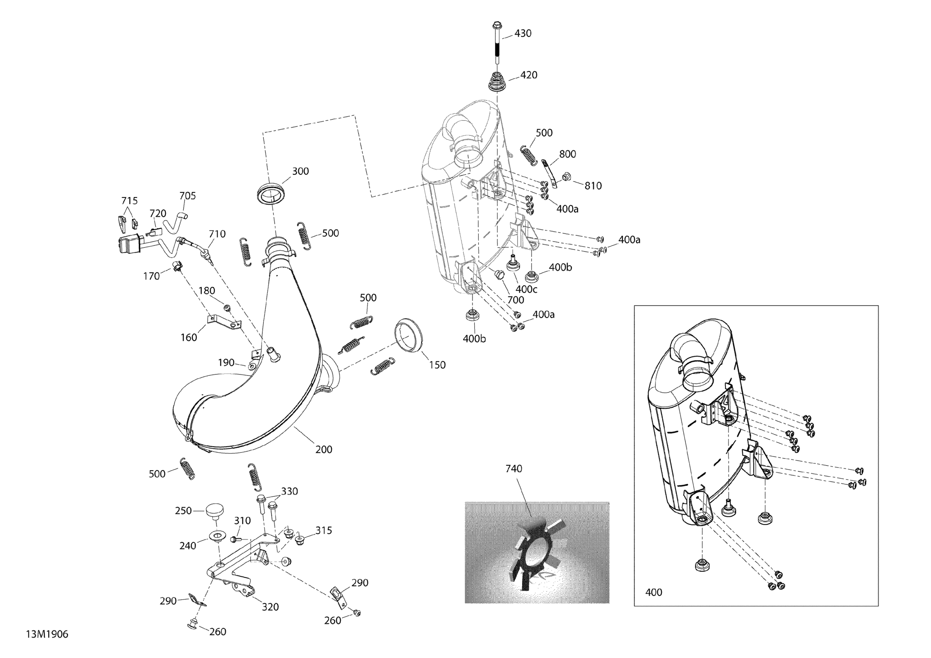 Схема узла: Exhaust - 600 Racing
