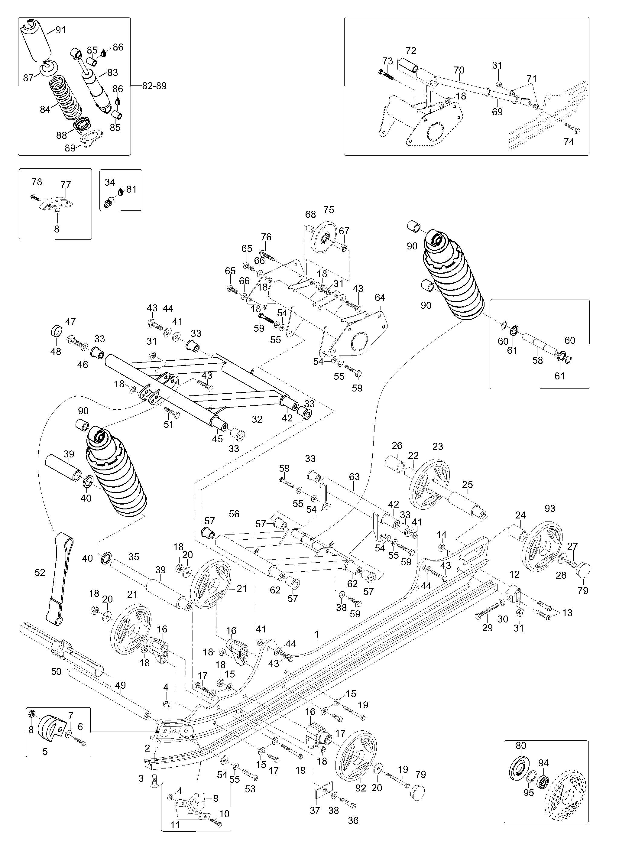 Схема узла: Rear Suspension