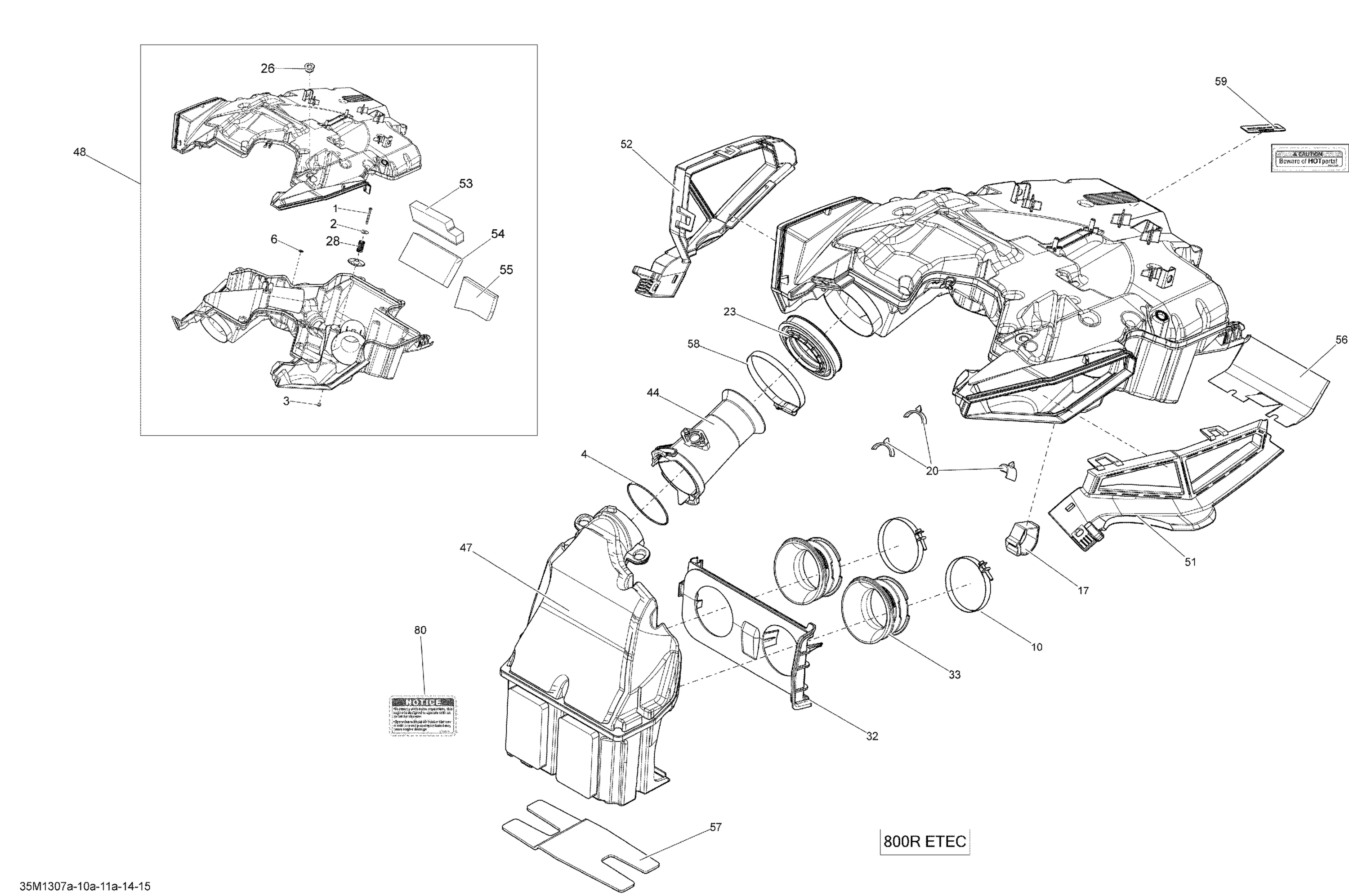 Схема узла: Air Intake System 800RETEC