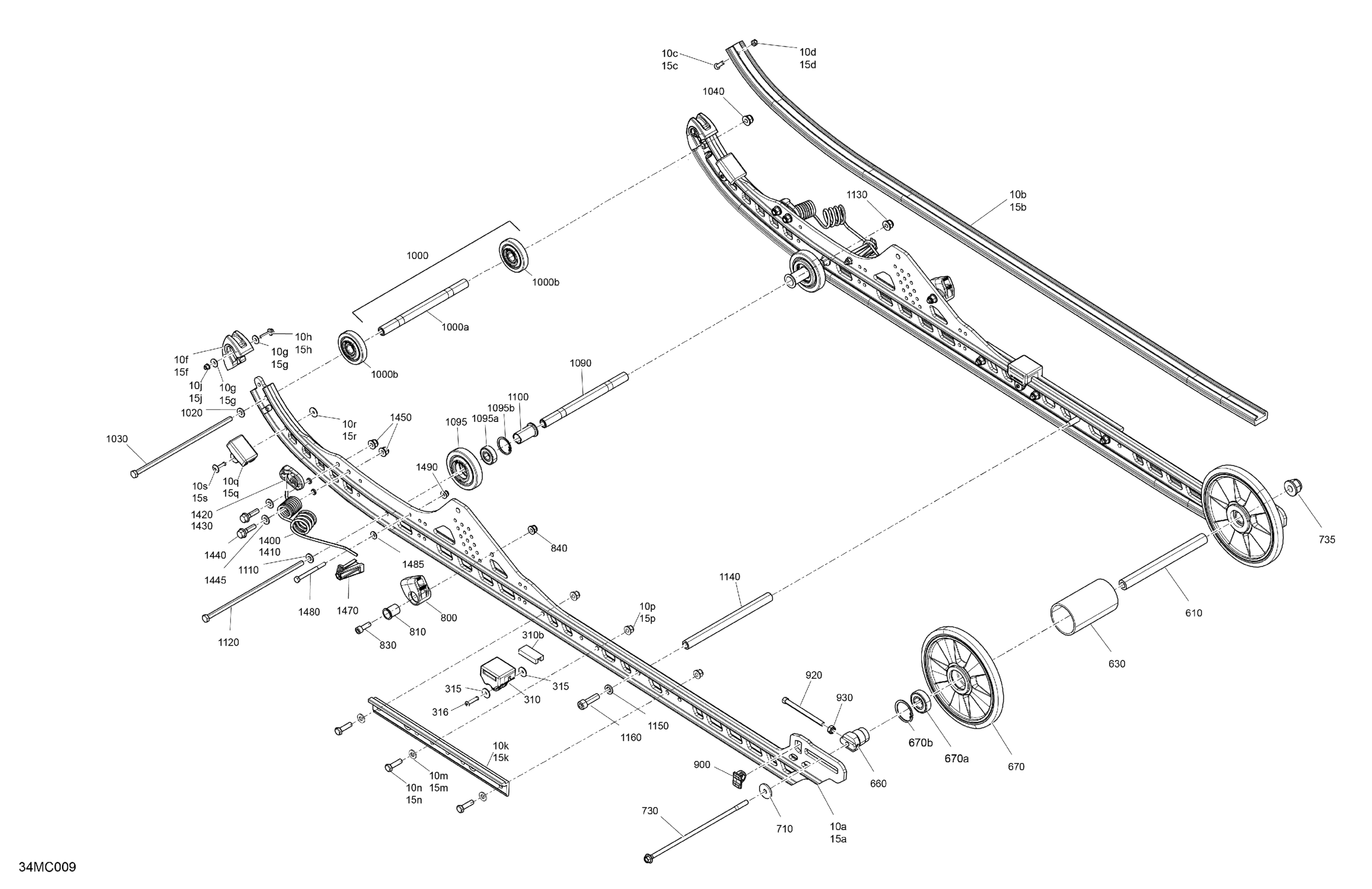 Схема узла: Suspension, Rear - Lower Section