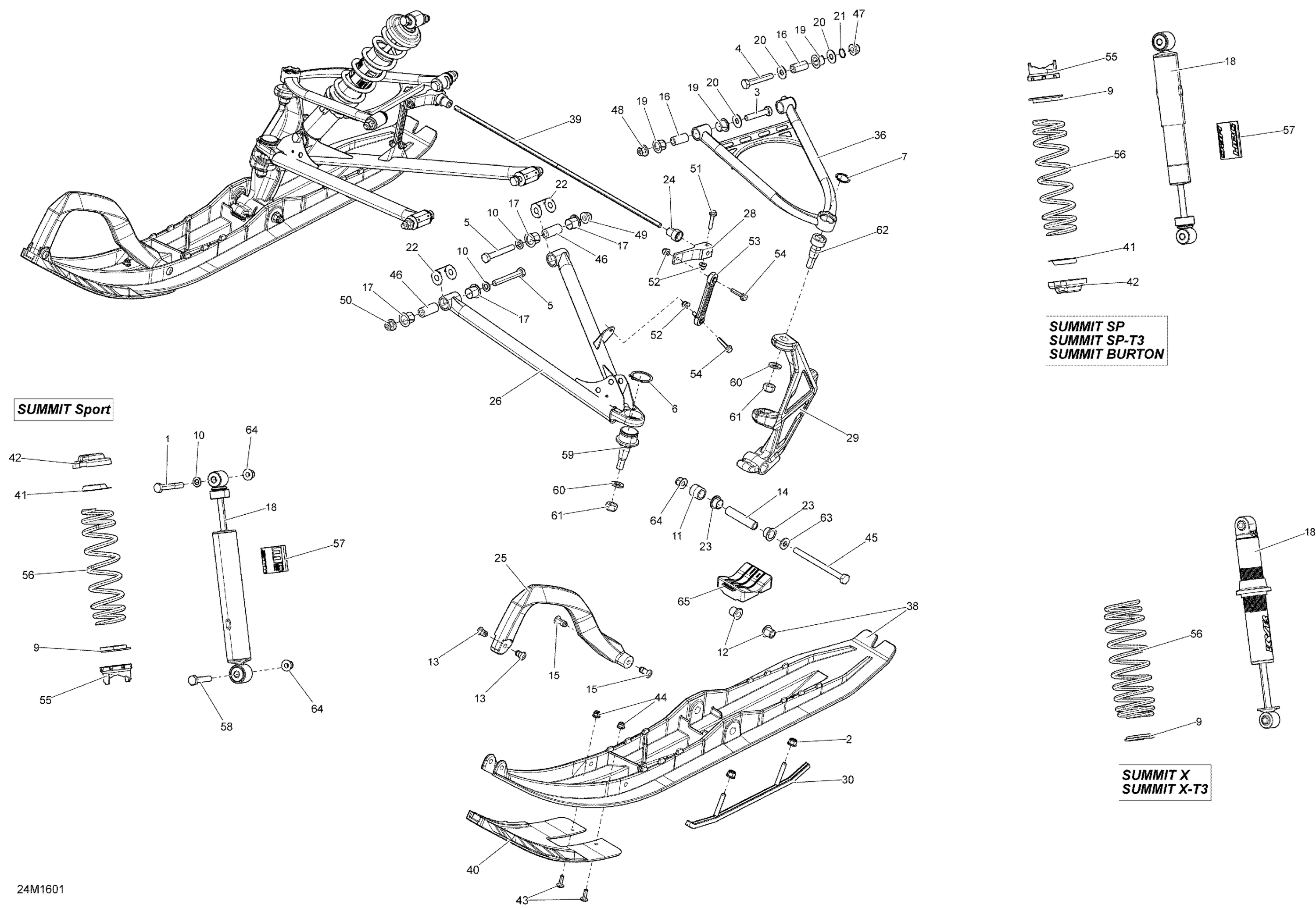 Front Suspension And Ski - All Models