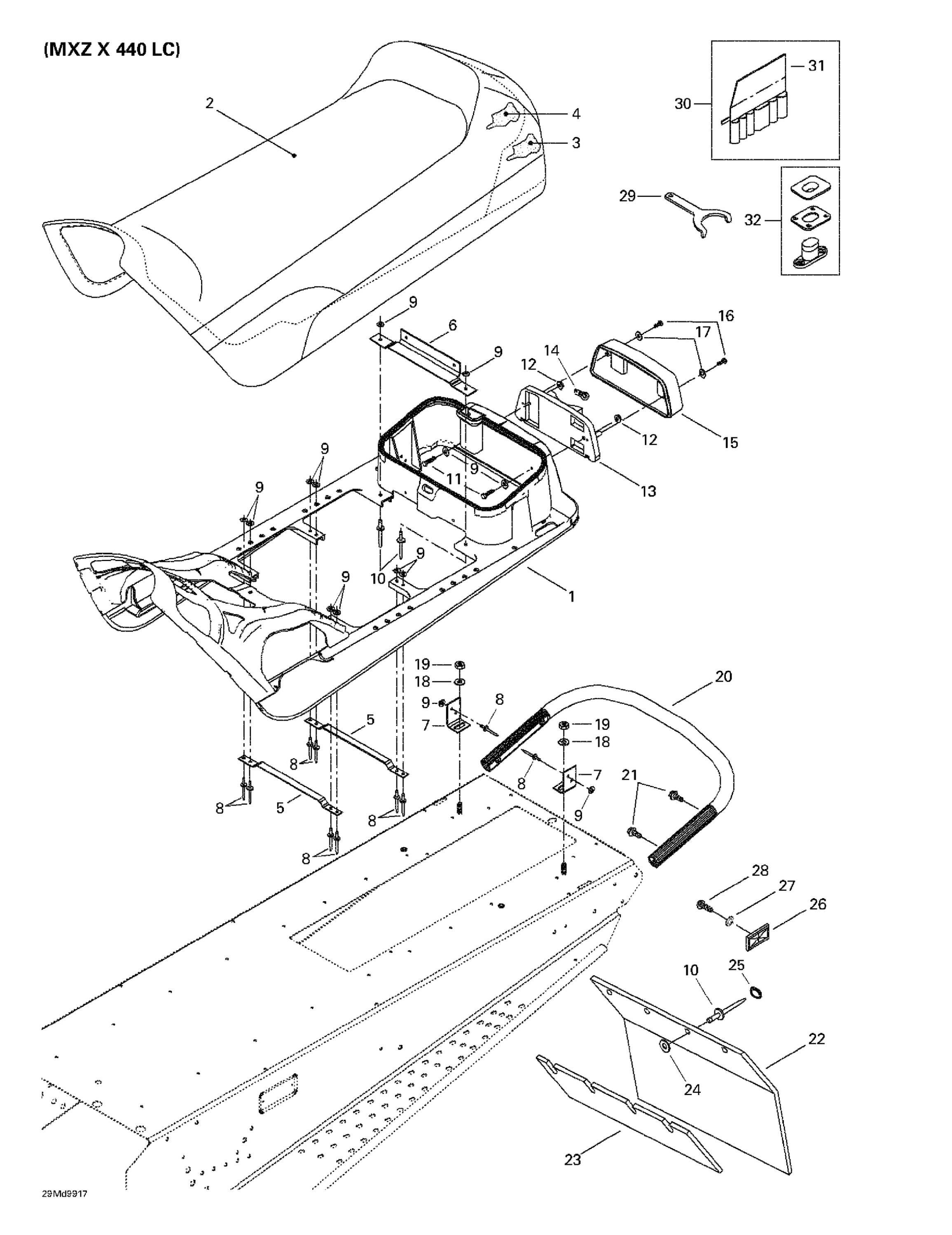Seat And Accessories (MX Z X 440 LC)