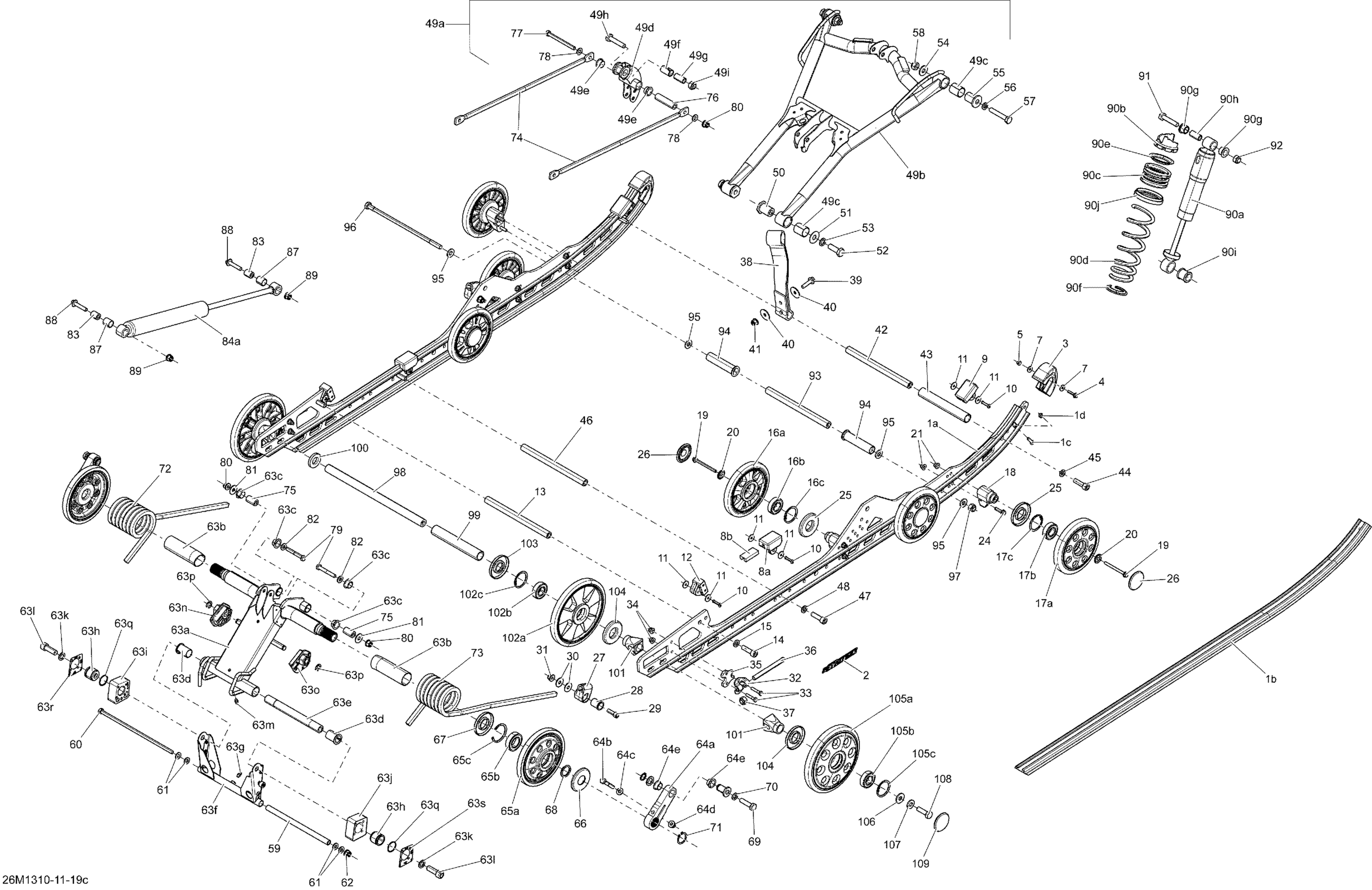 Схема узла: Rear Suspension