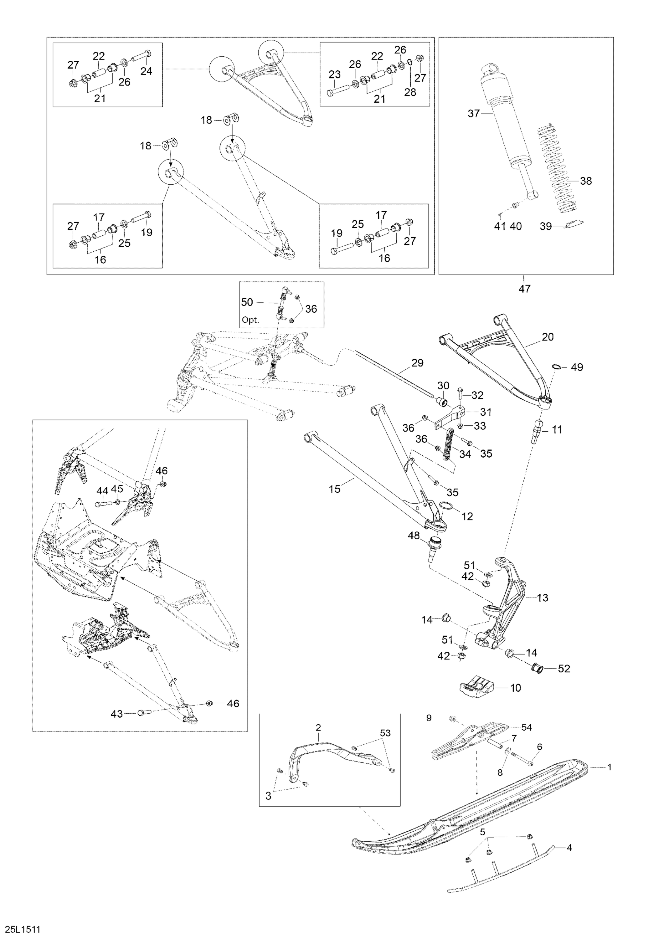 Front Suspension And Ski