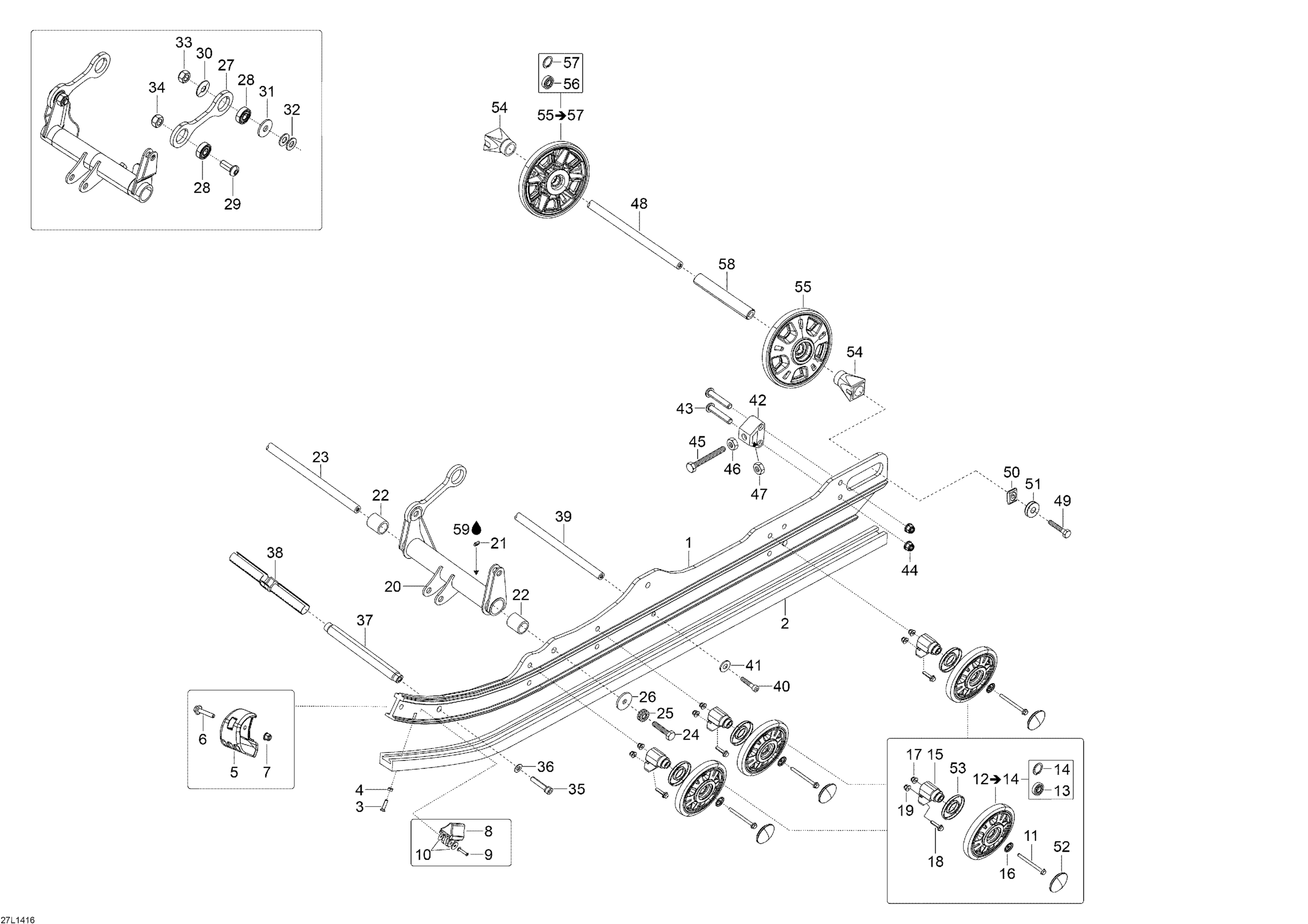 Схема узла: Rear Suspension