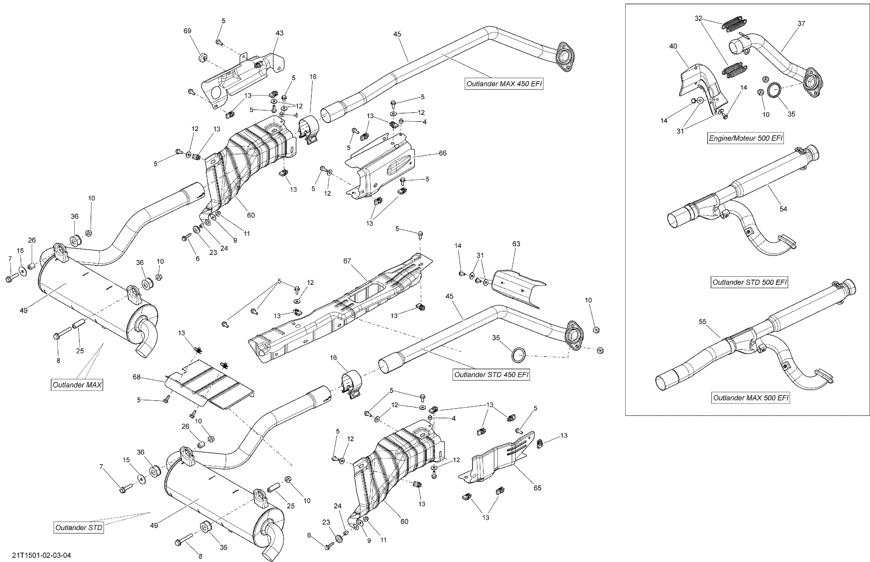 Схема узла: Exhaust System _21T1501