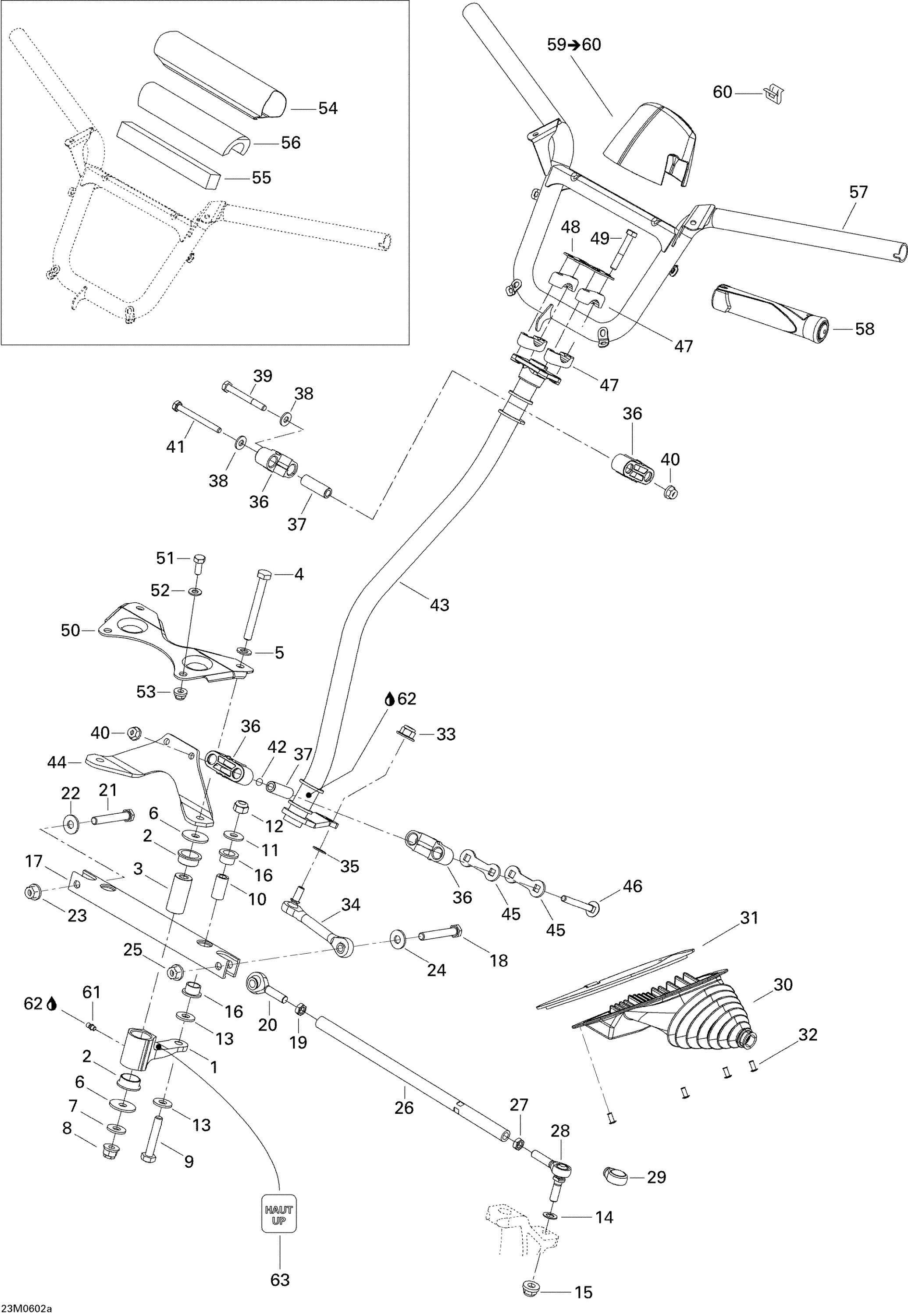 Схема узла: Steering System GSX