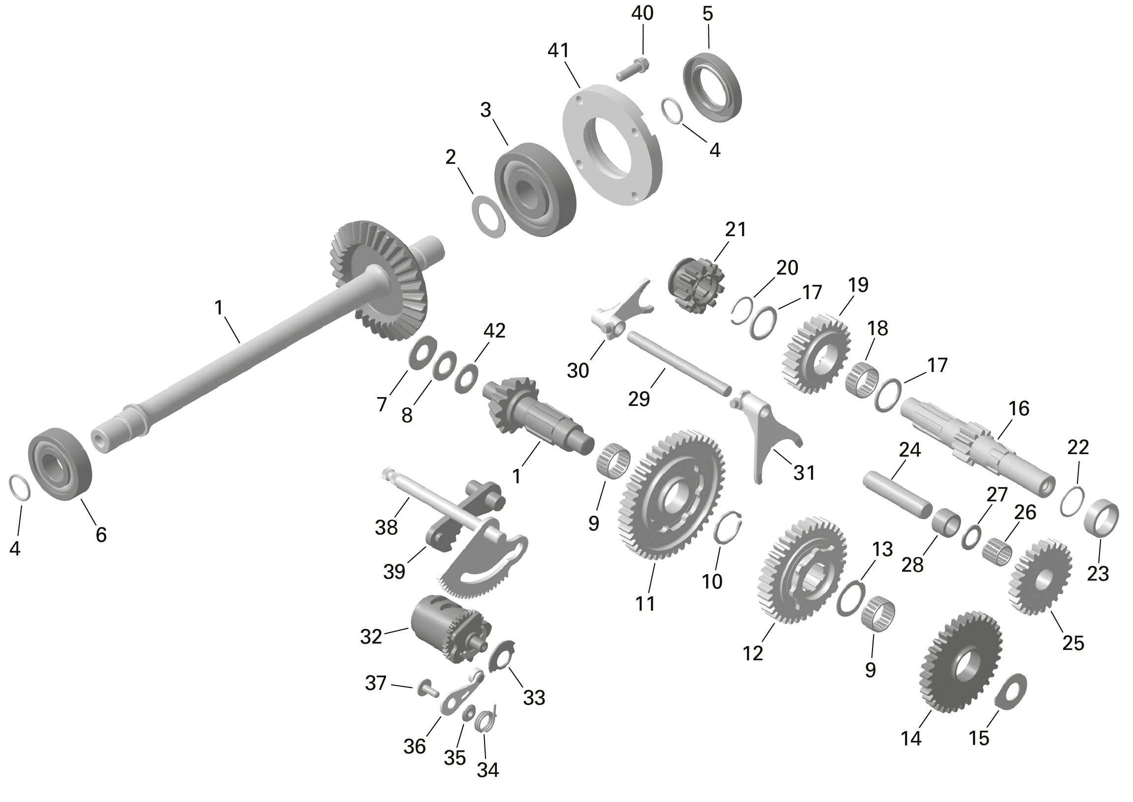 Схема узла: ROTAX - GearBox