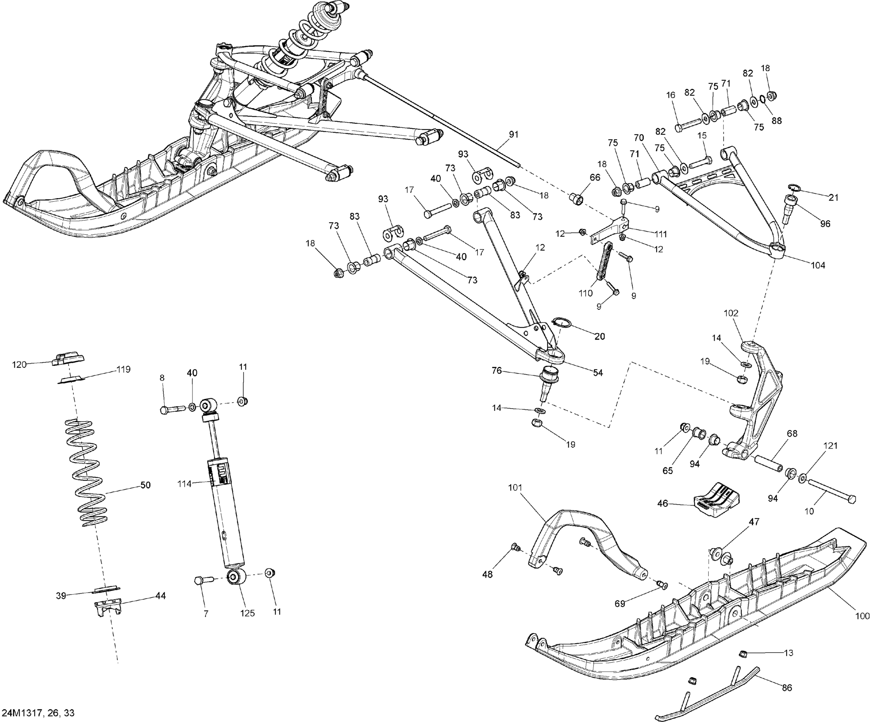 Front Suspension And Ski