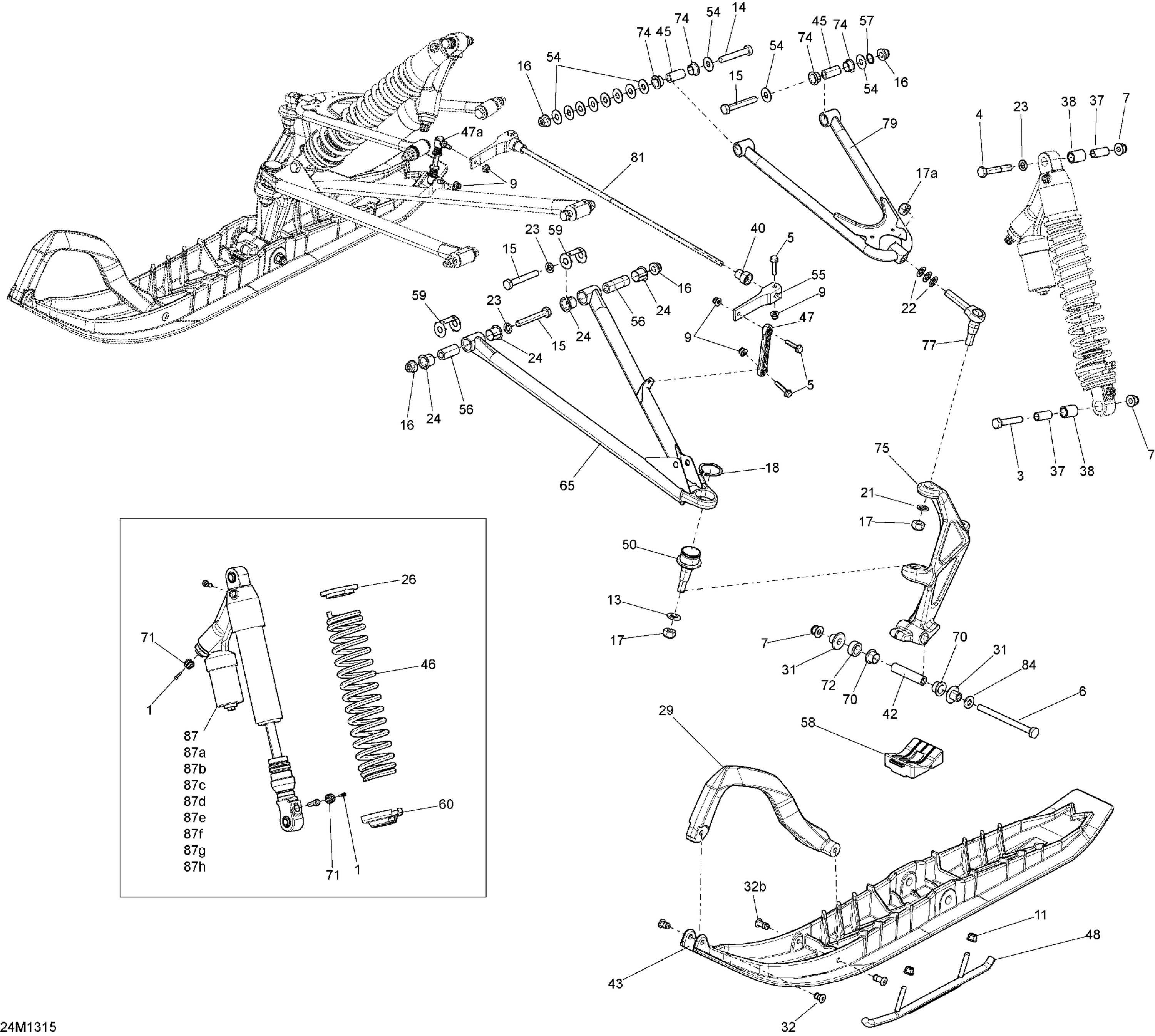 Front Suspension And Ski