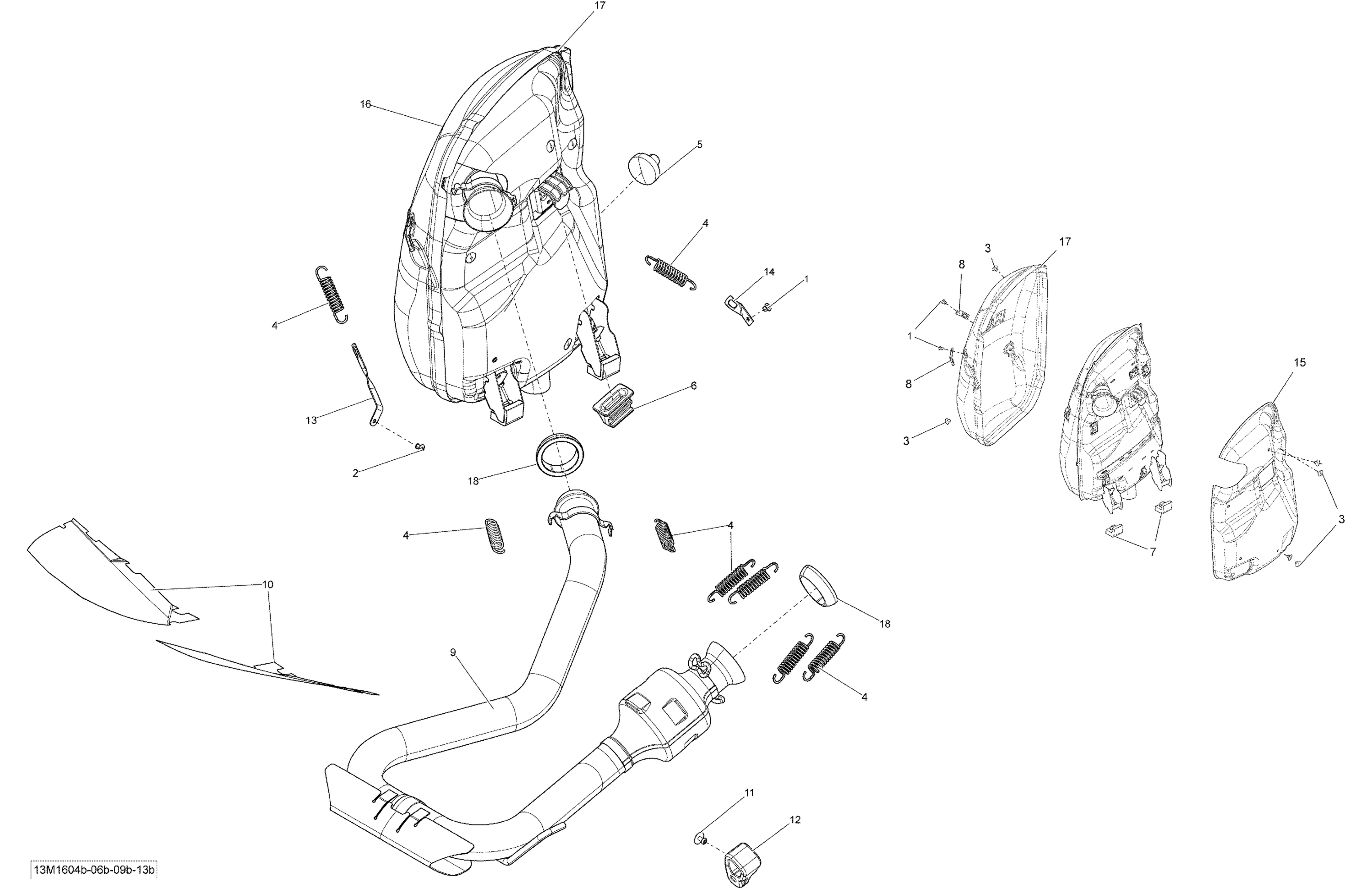 Exhaust System - 900 ACE