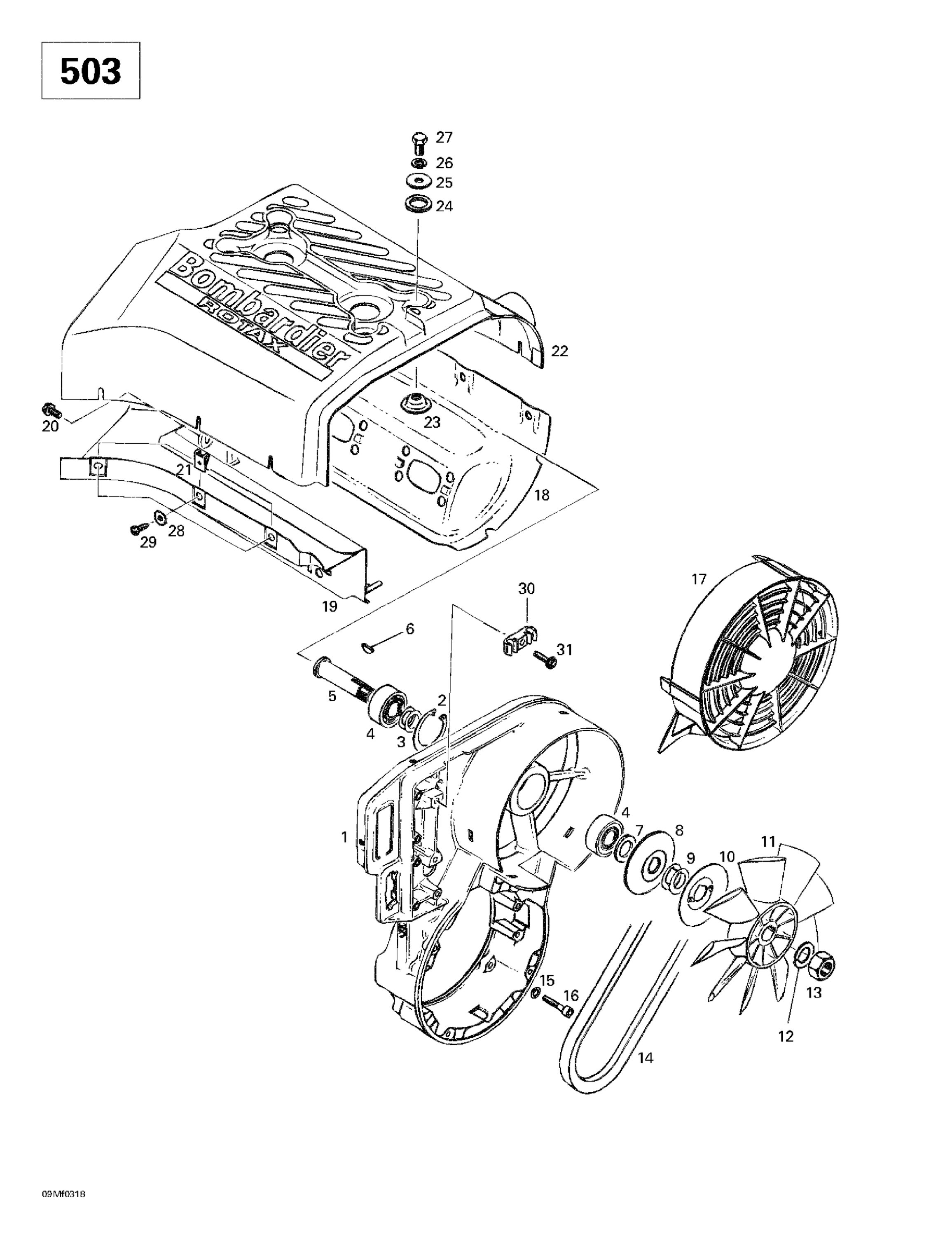 Cooling System  Fan (503)