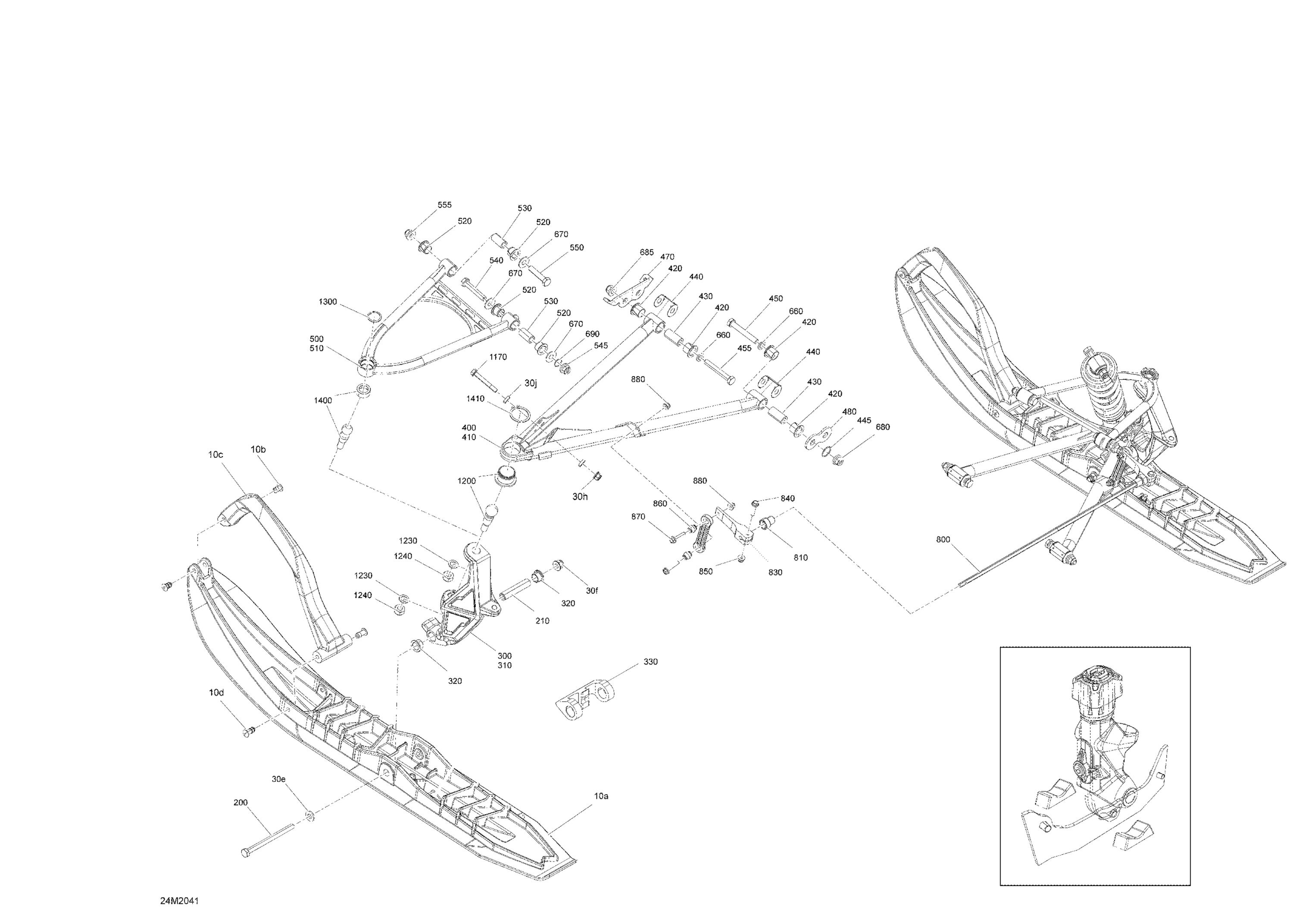 Suspension, Front - System - Ski Pilot TS - X