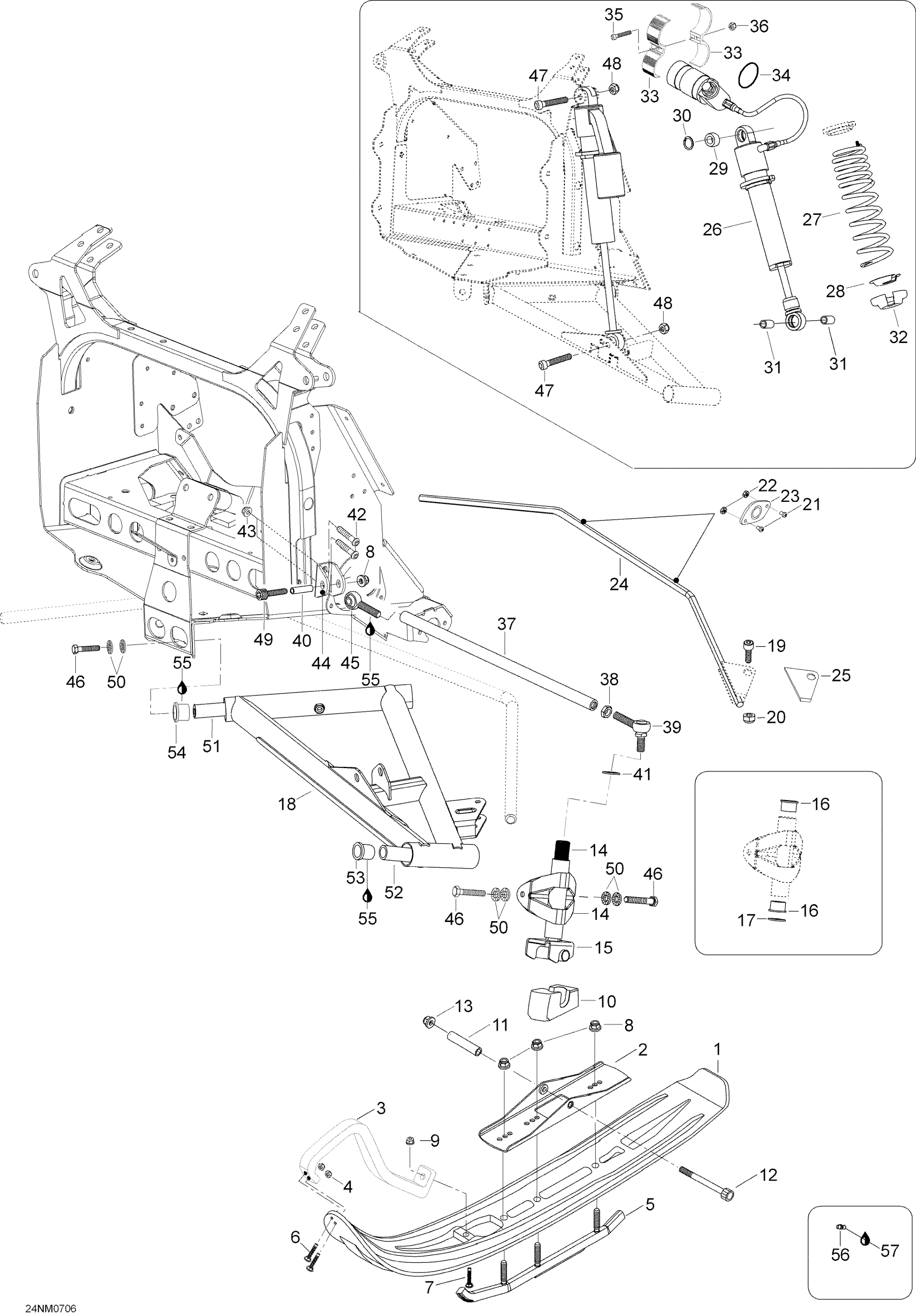 Front Suspension And Ski