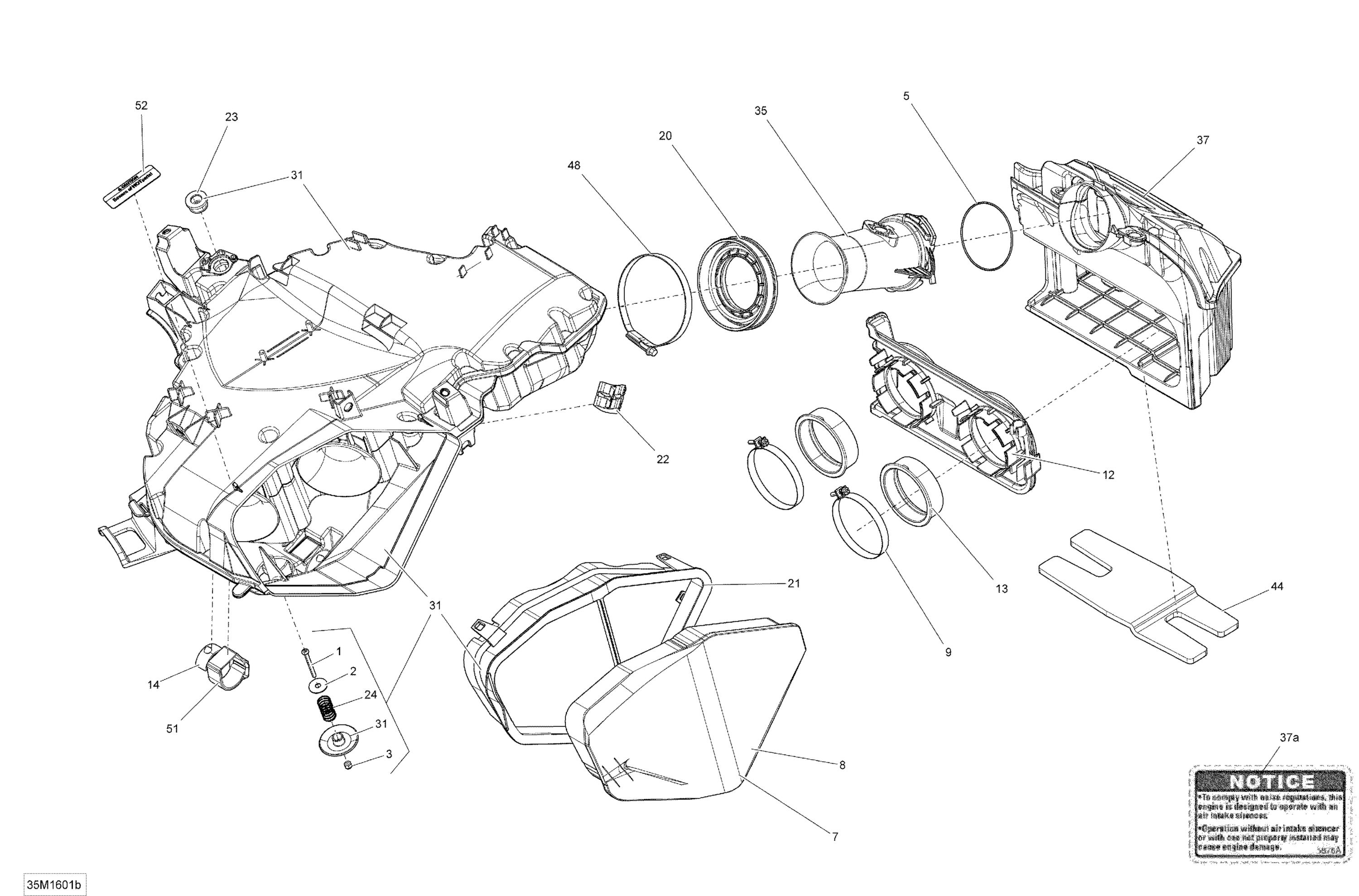 Air Intake  - 800R PTEK