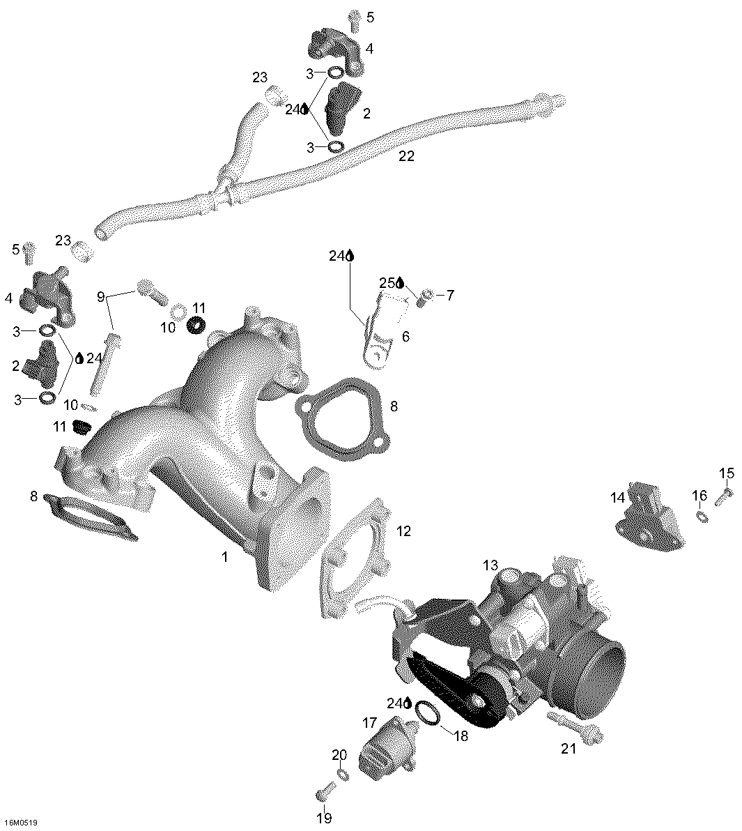Схема узла: Throttle Body