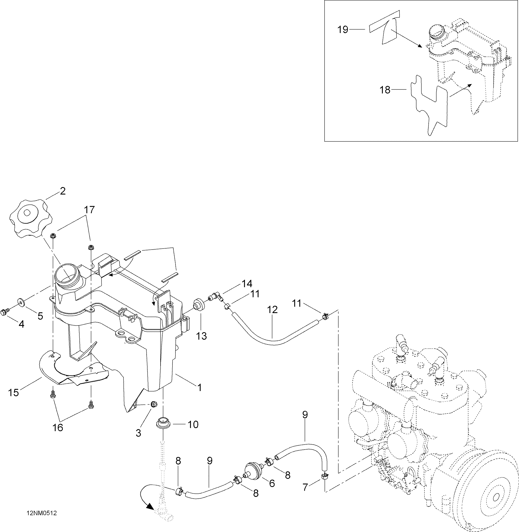 Схема узла: Oil Tank And Support