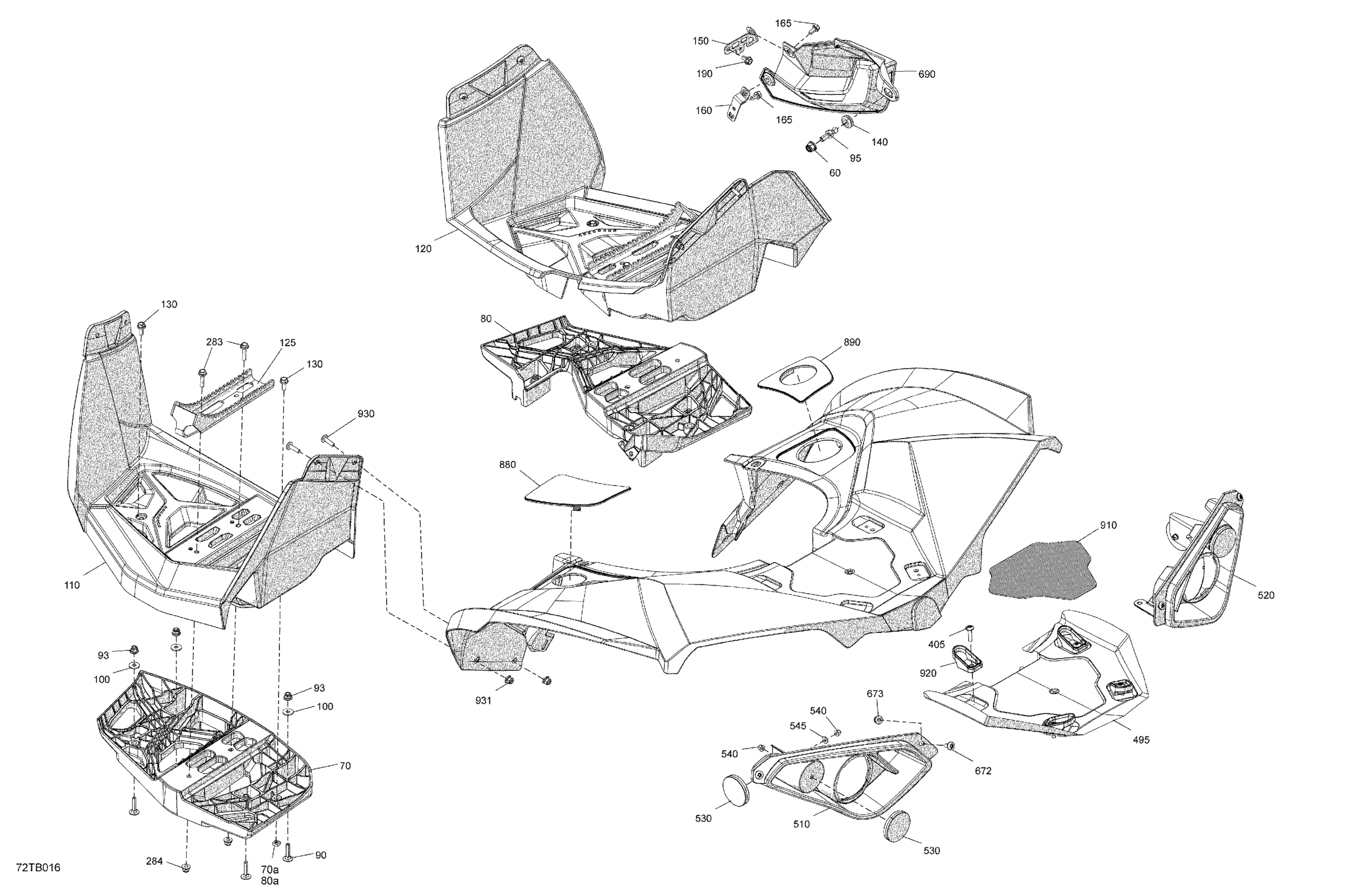 Схема узла: Body - Rear Section