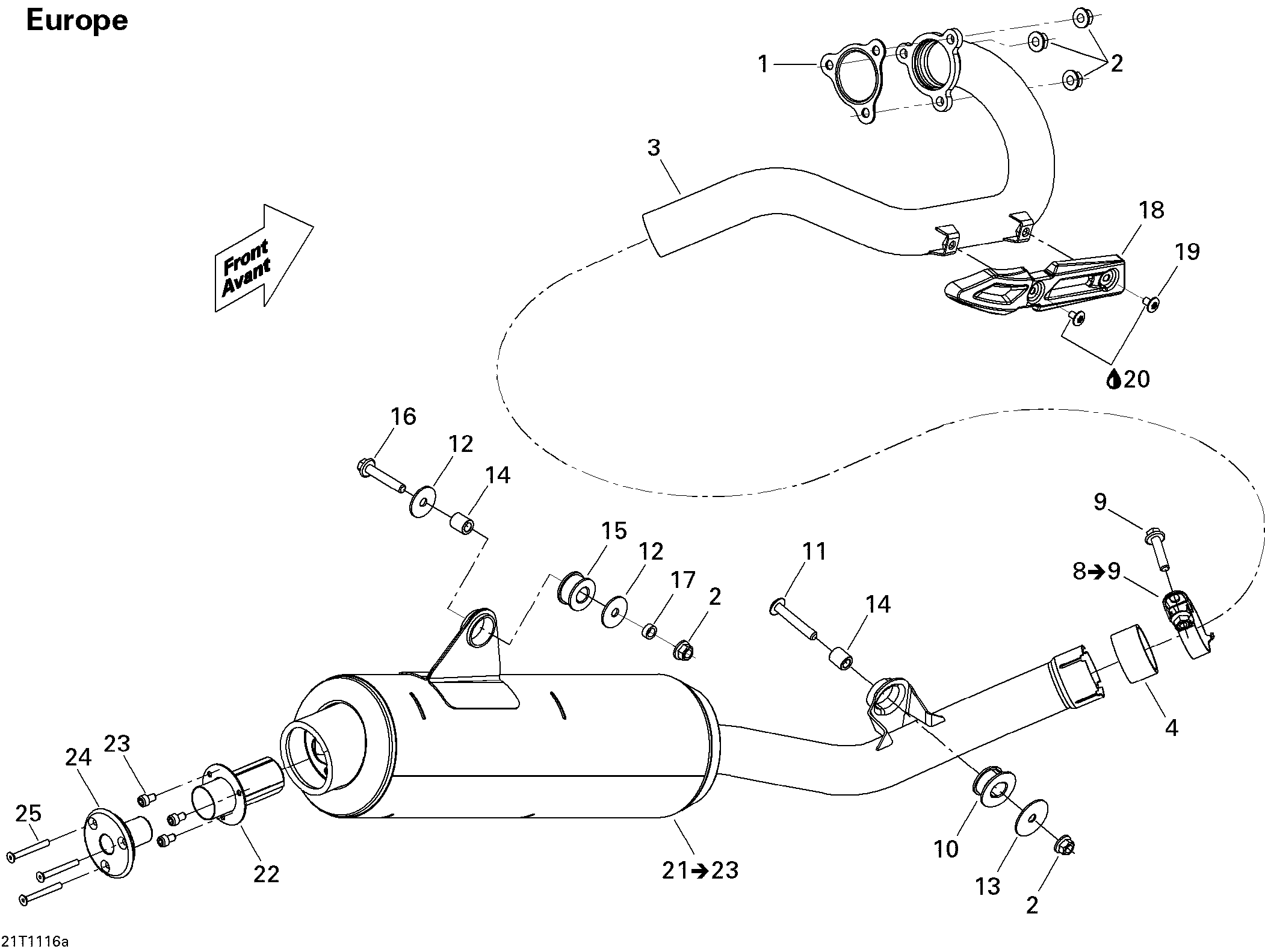 Схема узла: Exhaust System Xmx
