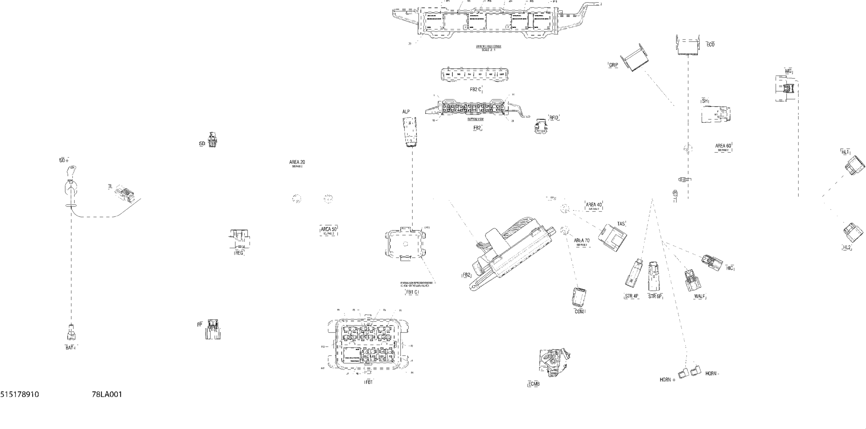 Схема узла: Electric - Main Harness - 515178910