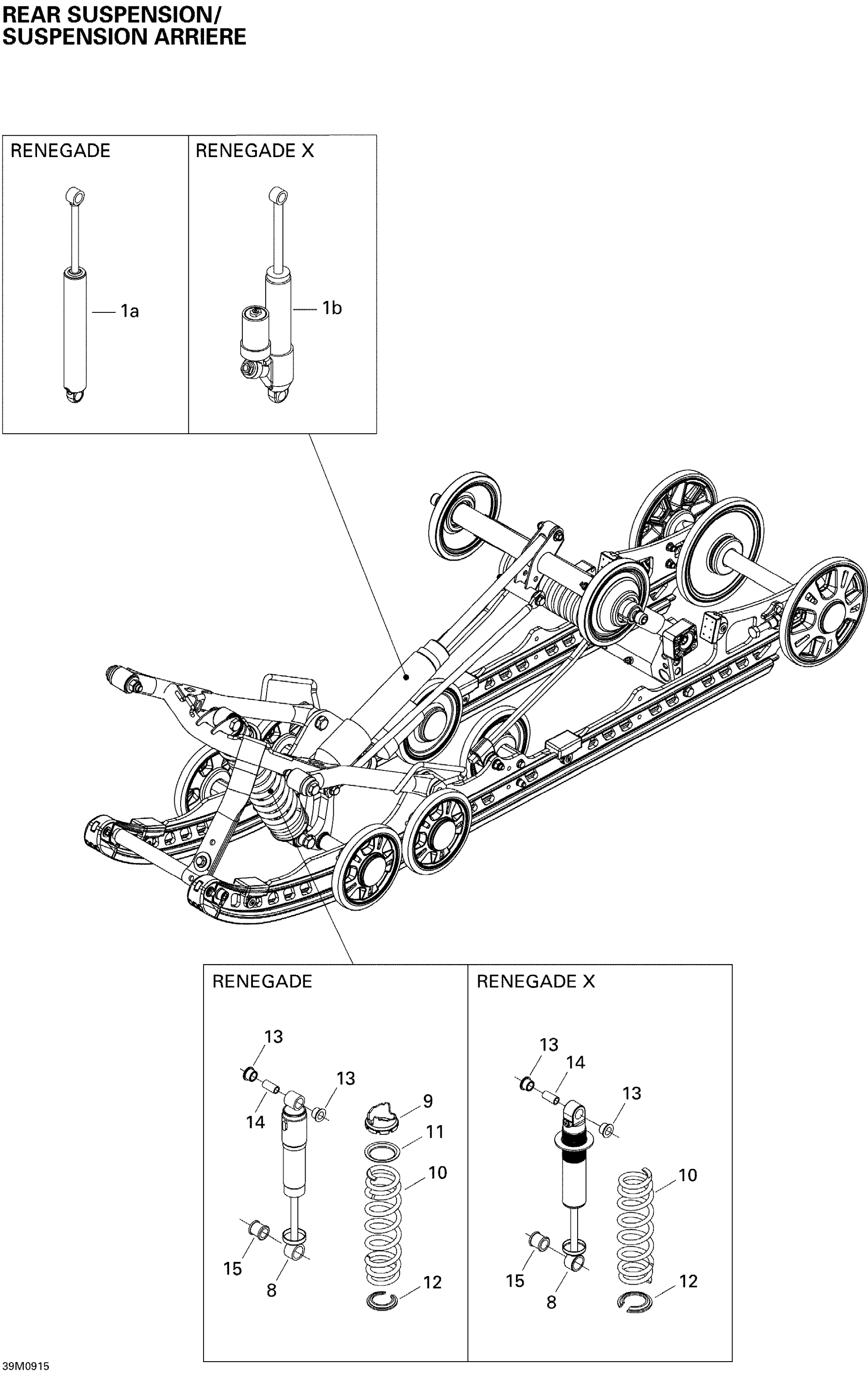 Rear Suspension Shocks Renegade X
