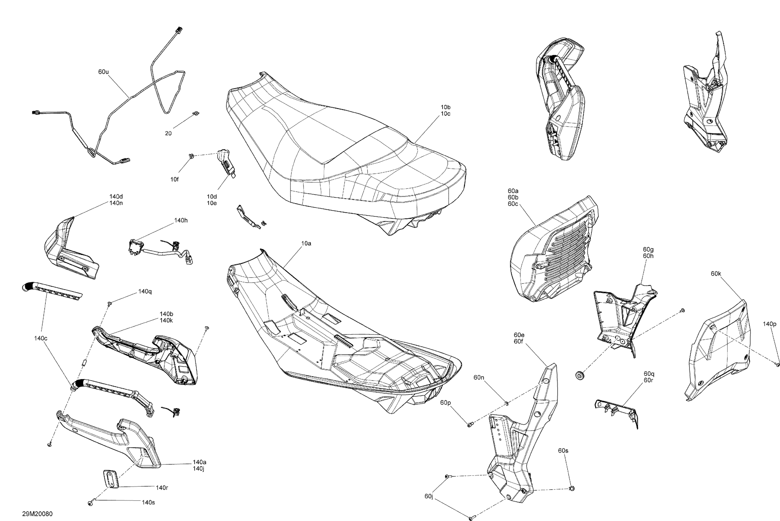 Схема узла: Seat - Main Section - Sport