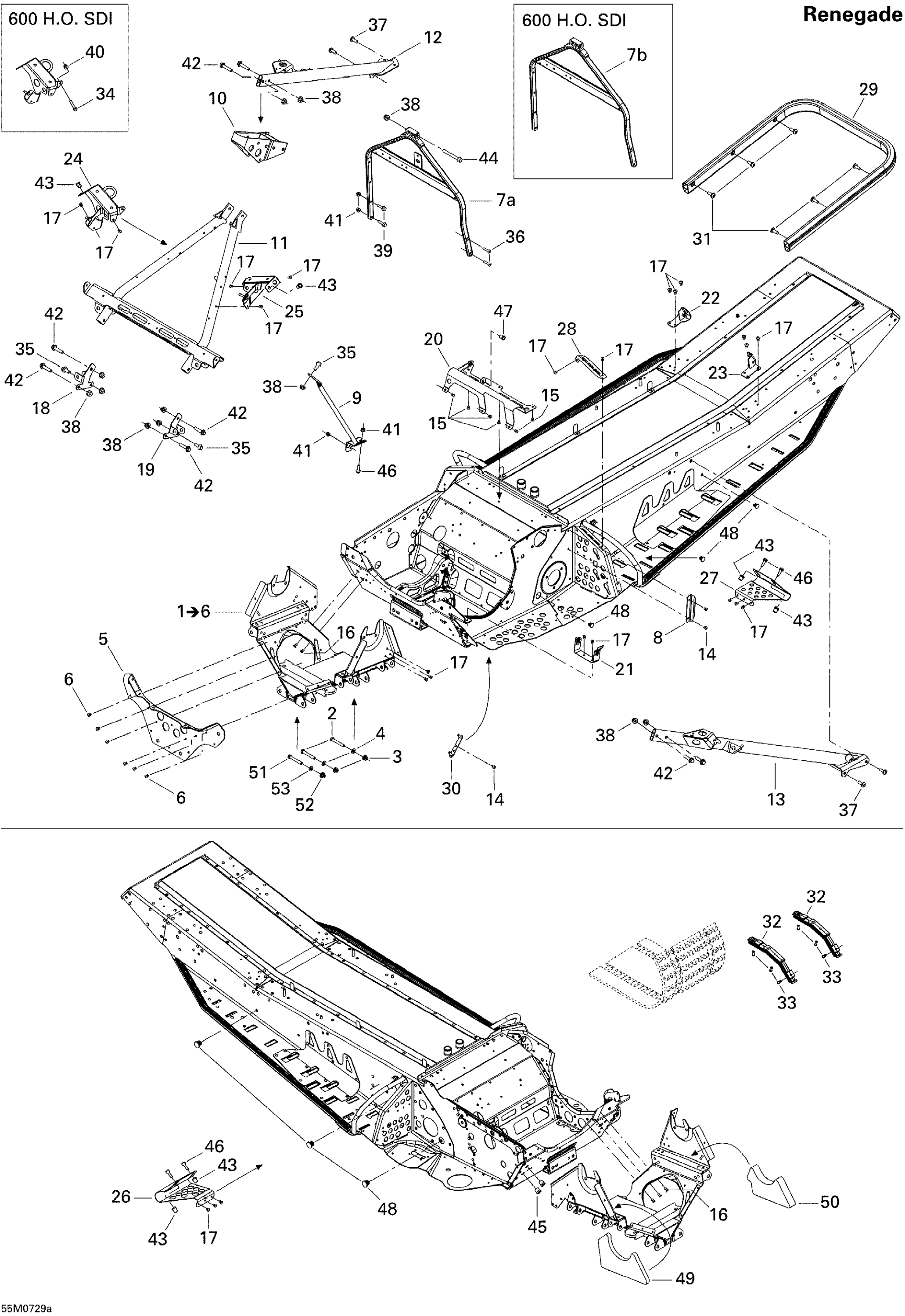 Схема узла: Frame and Components REN 800