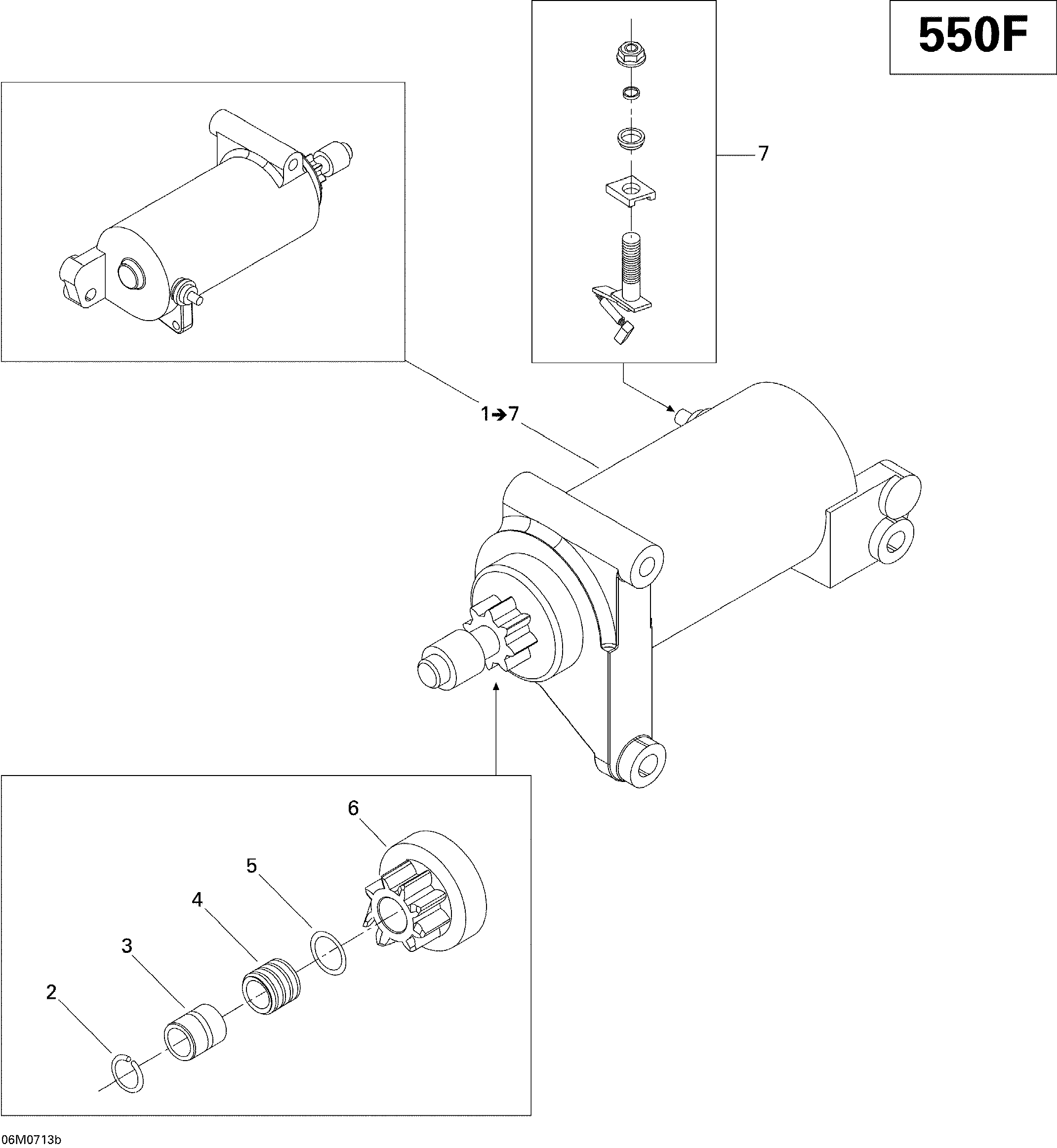 Electric Starter 550F