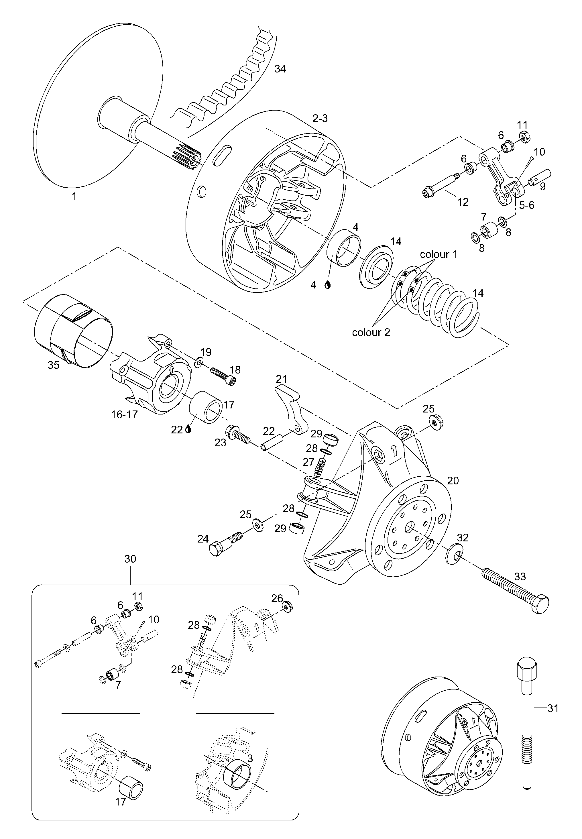 Схема узла: Clutch