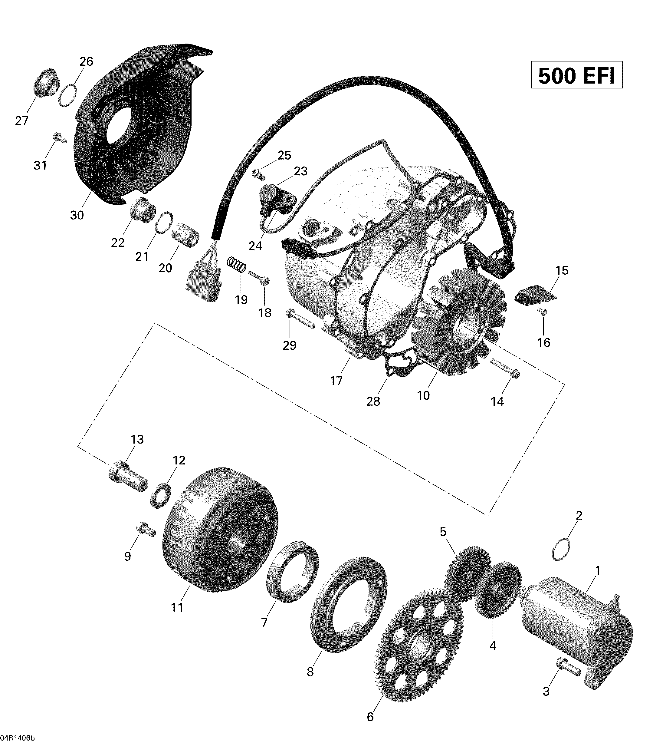 Magneto And Electric Starter Outlander_04R1503