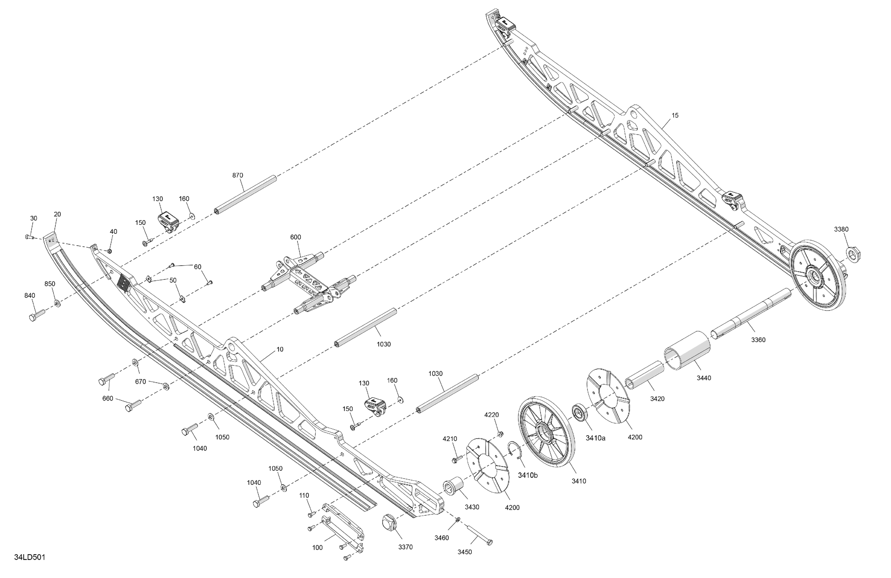 Схема узла: Suspension - Rear - Lower Section