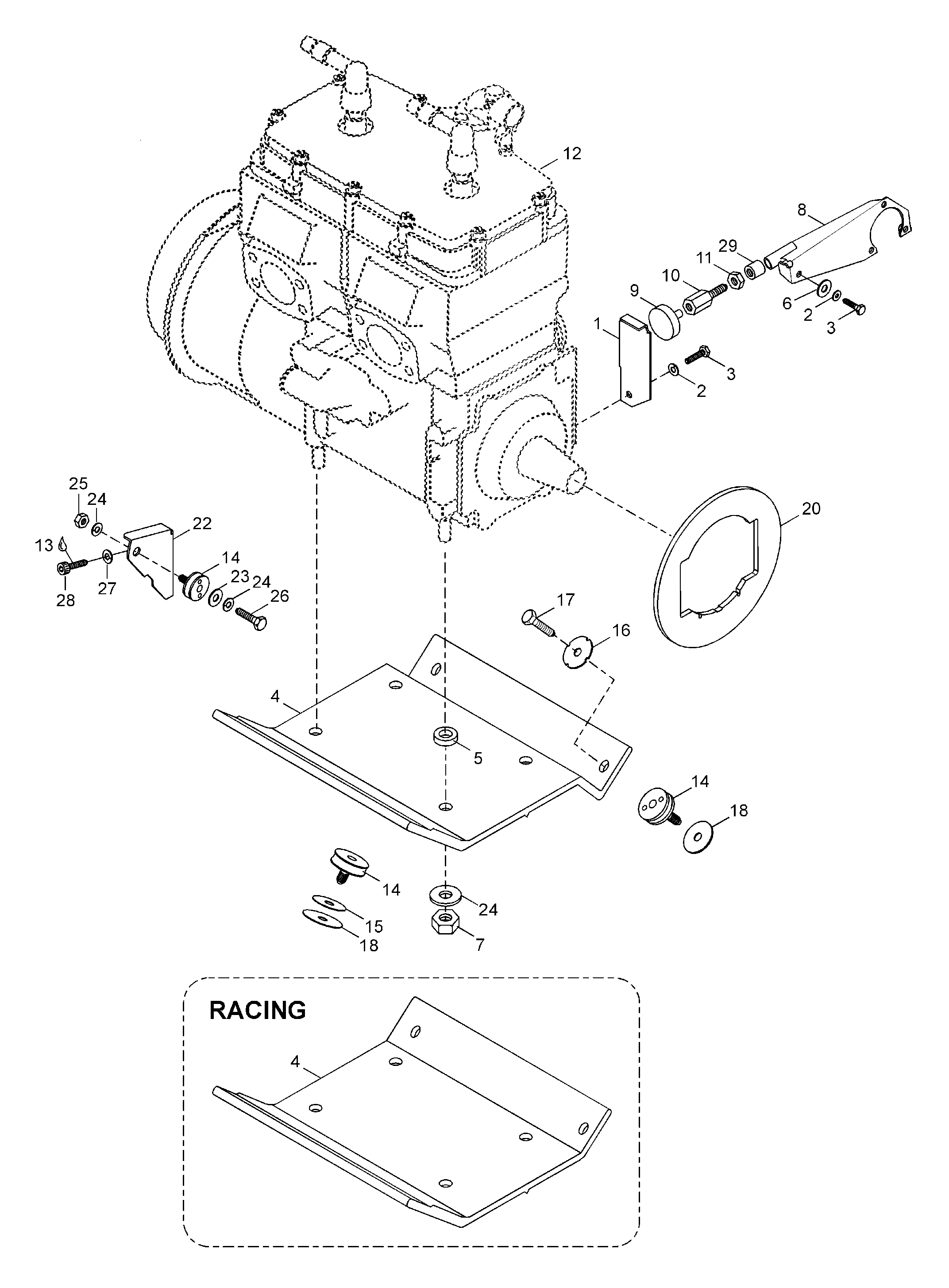 Engine Mount Plate