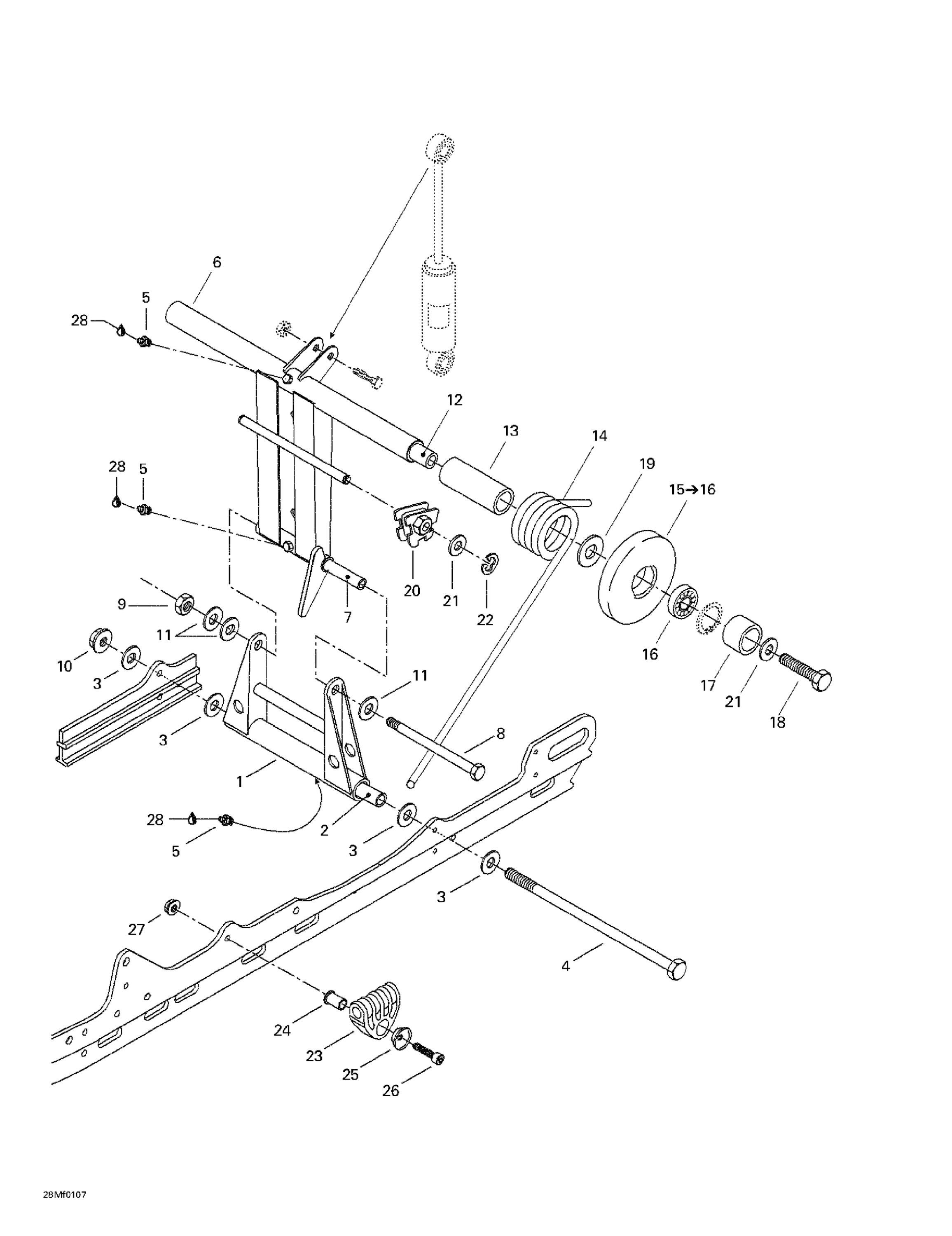Схема узла: Rear Arm