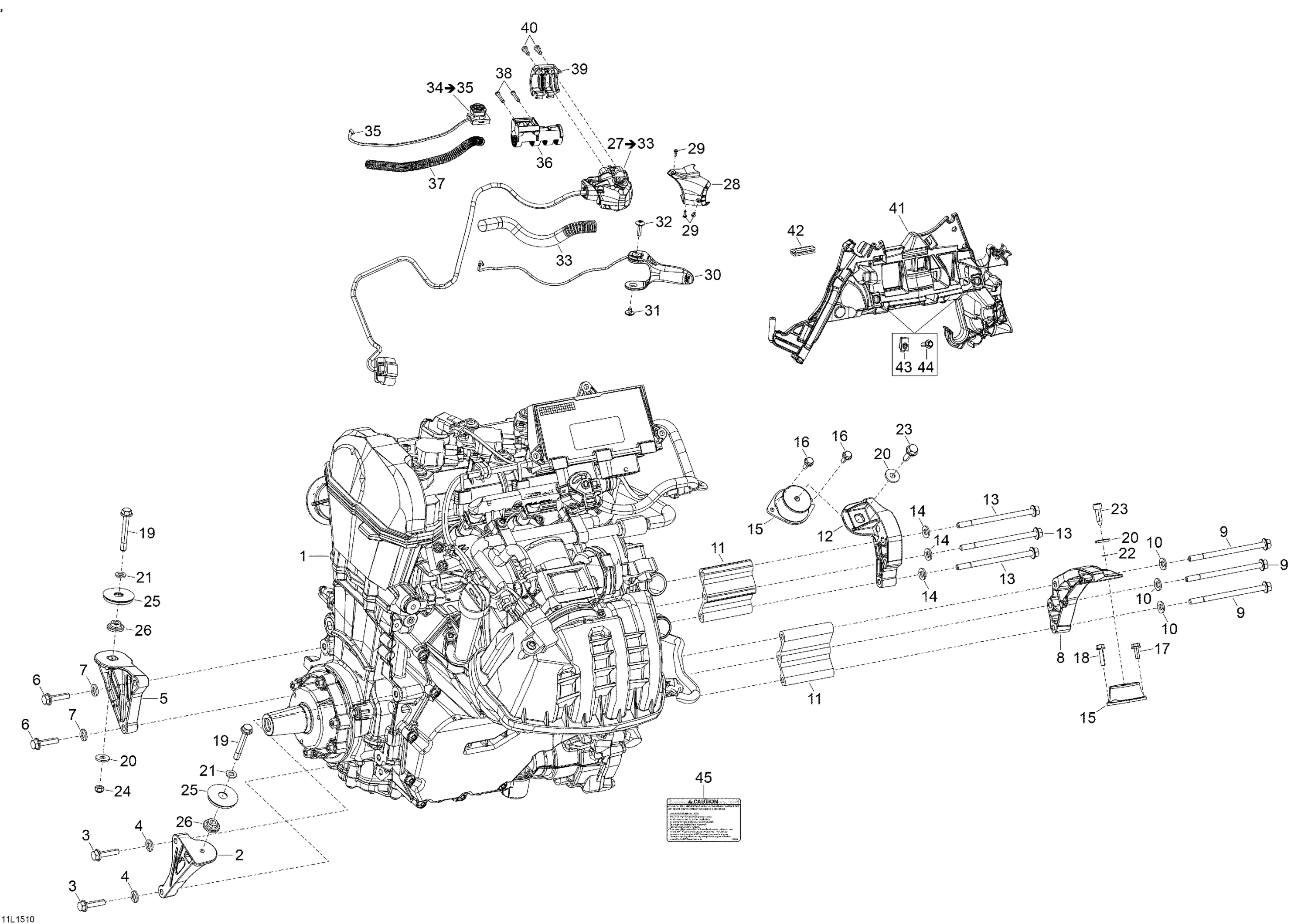 Engine And Engine Support