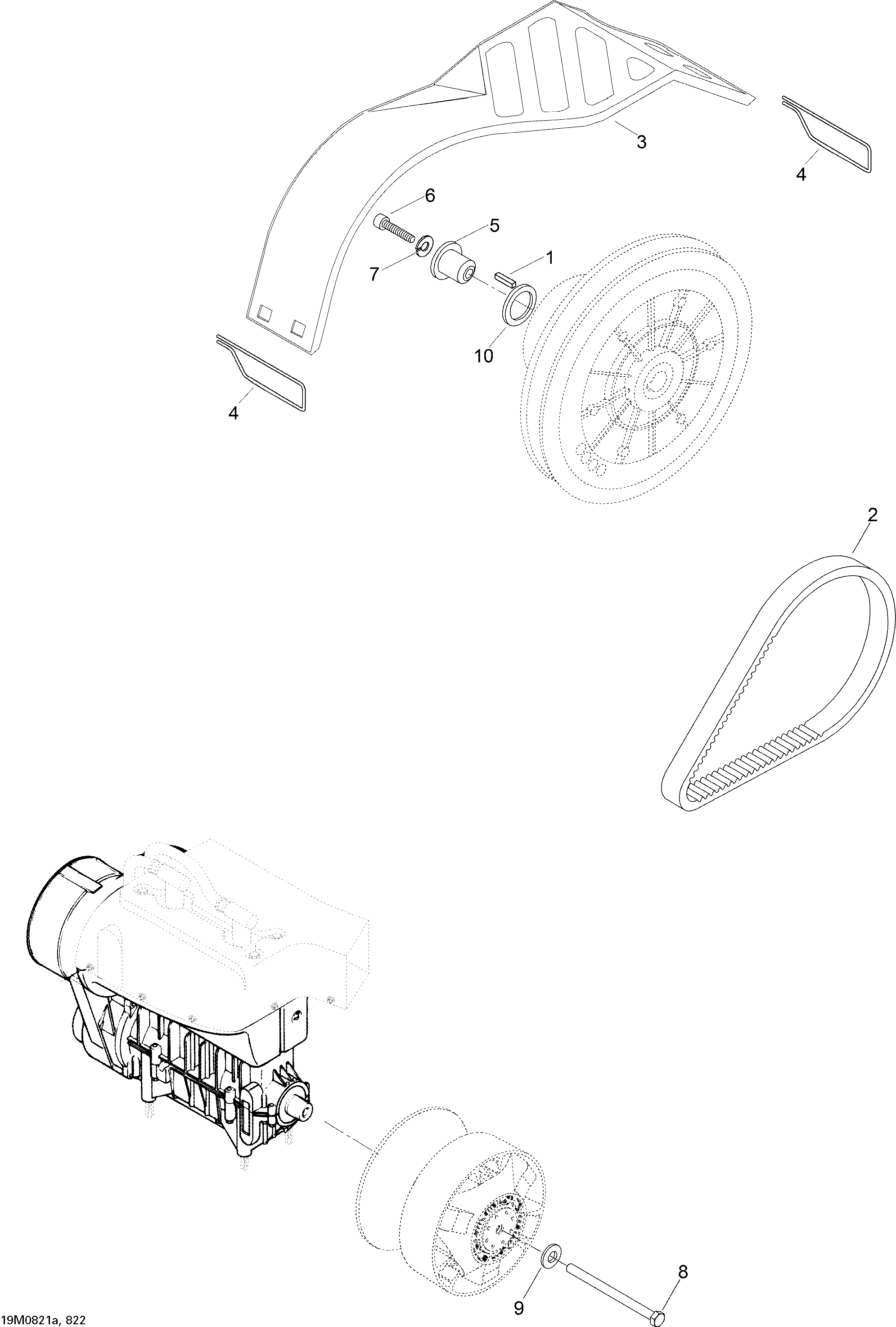 Схема узла: Pulley System WT 550F
