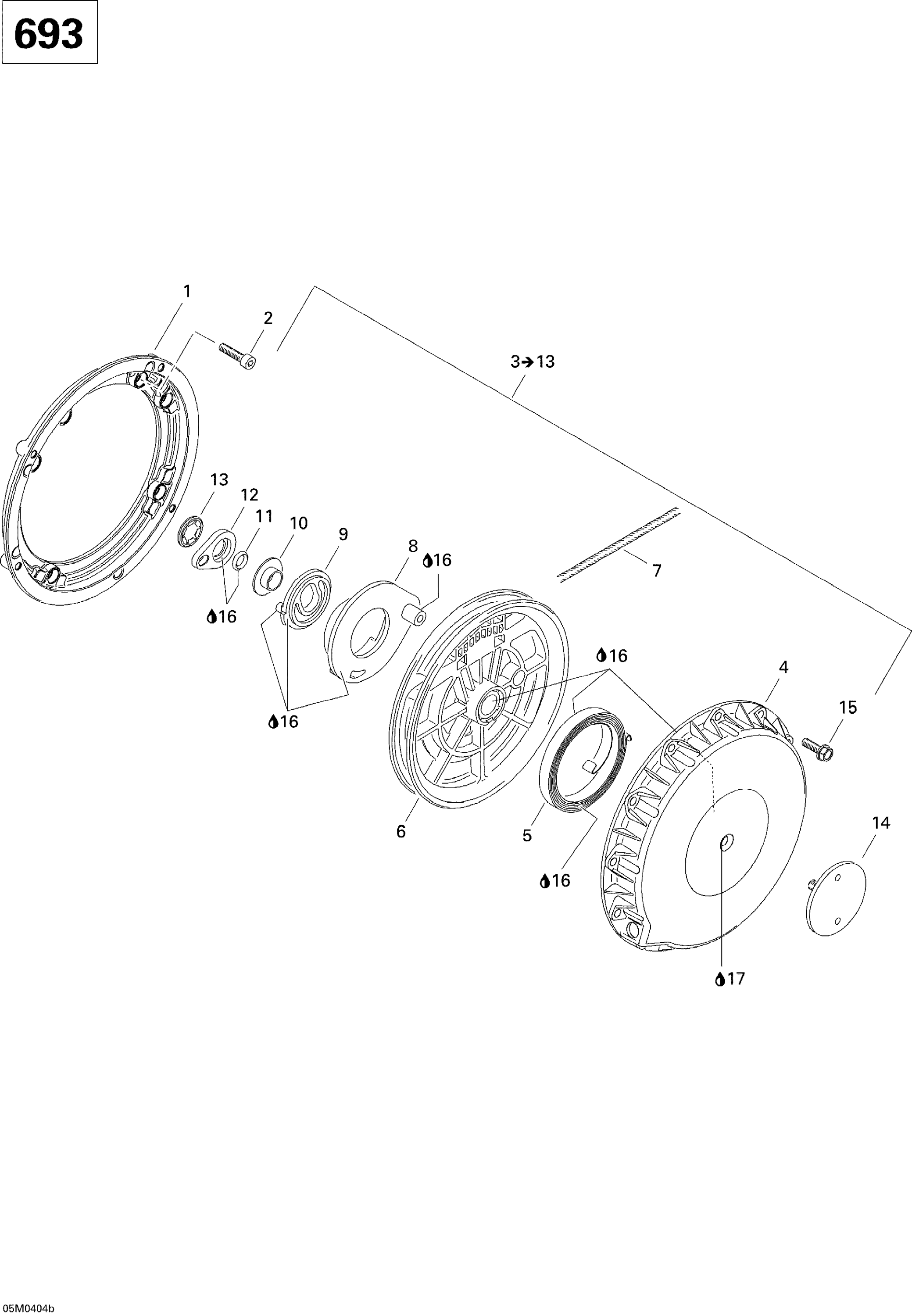Rewind Starter (693)