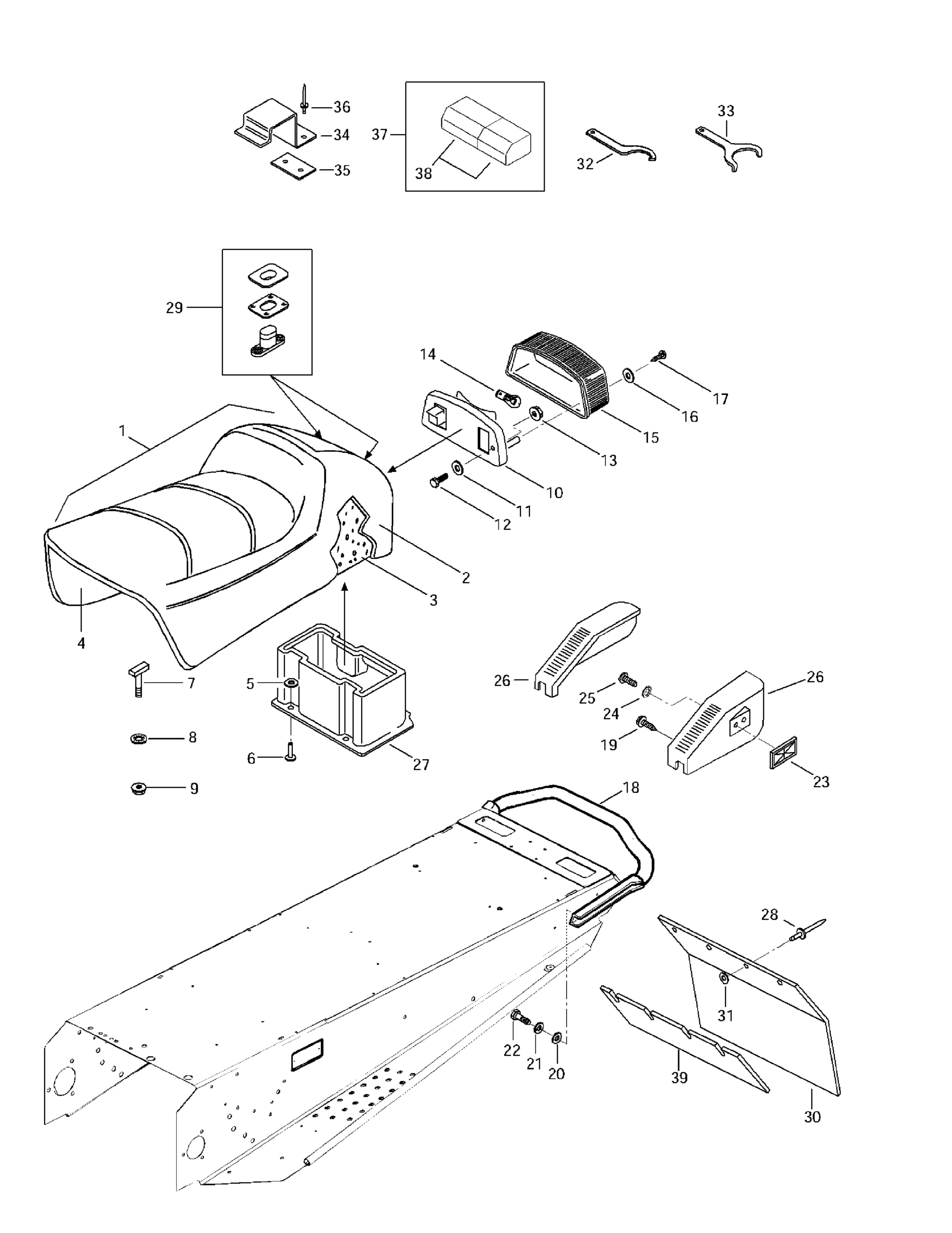 Схема узла: Seat And Accessories