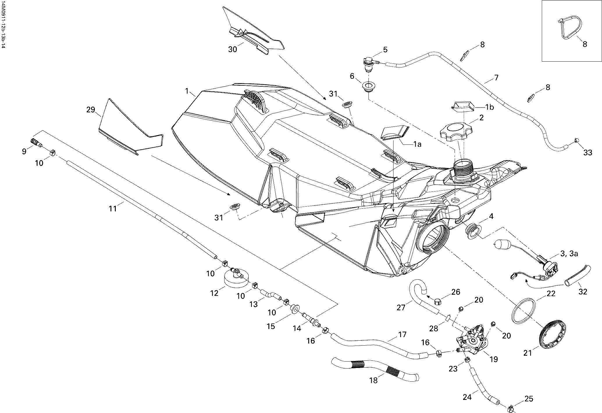 Схема узла: Fuel System 800R