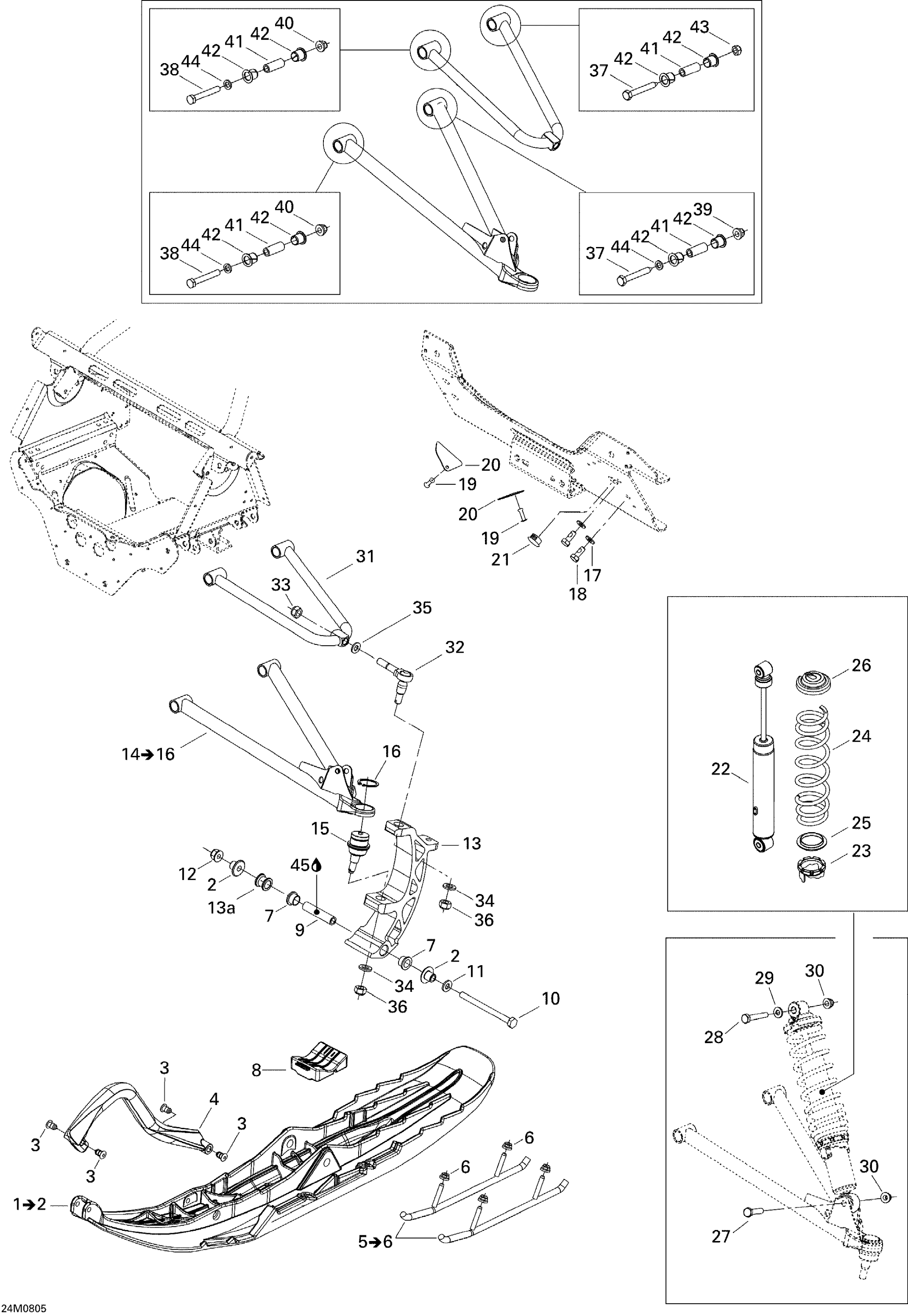 Front Suspension And Ski