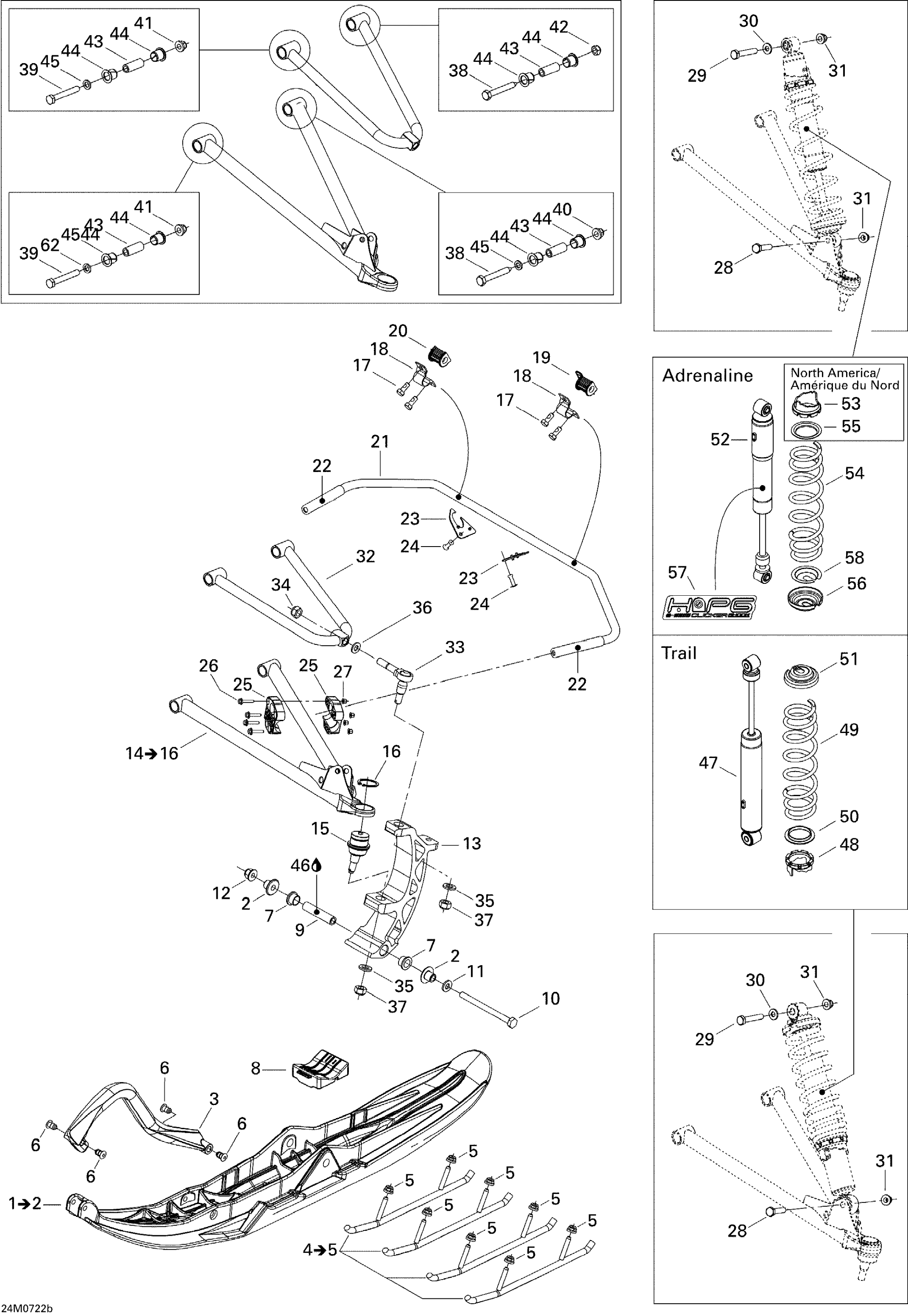 Front Suspension And Ski TRAIL