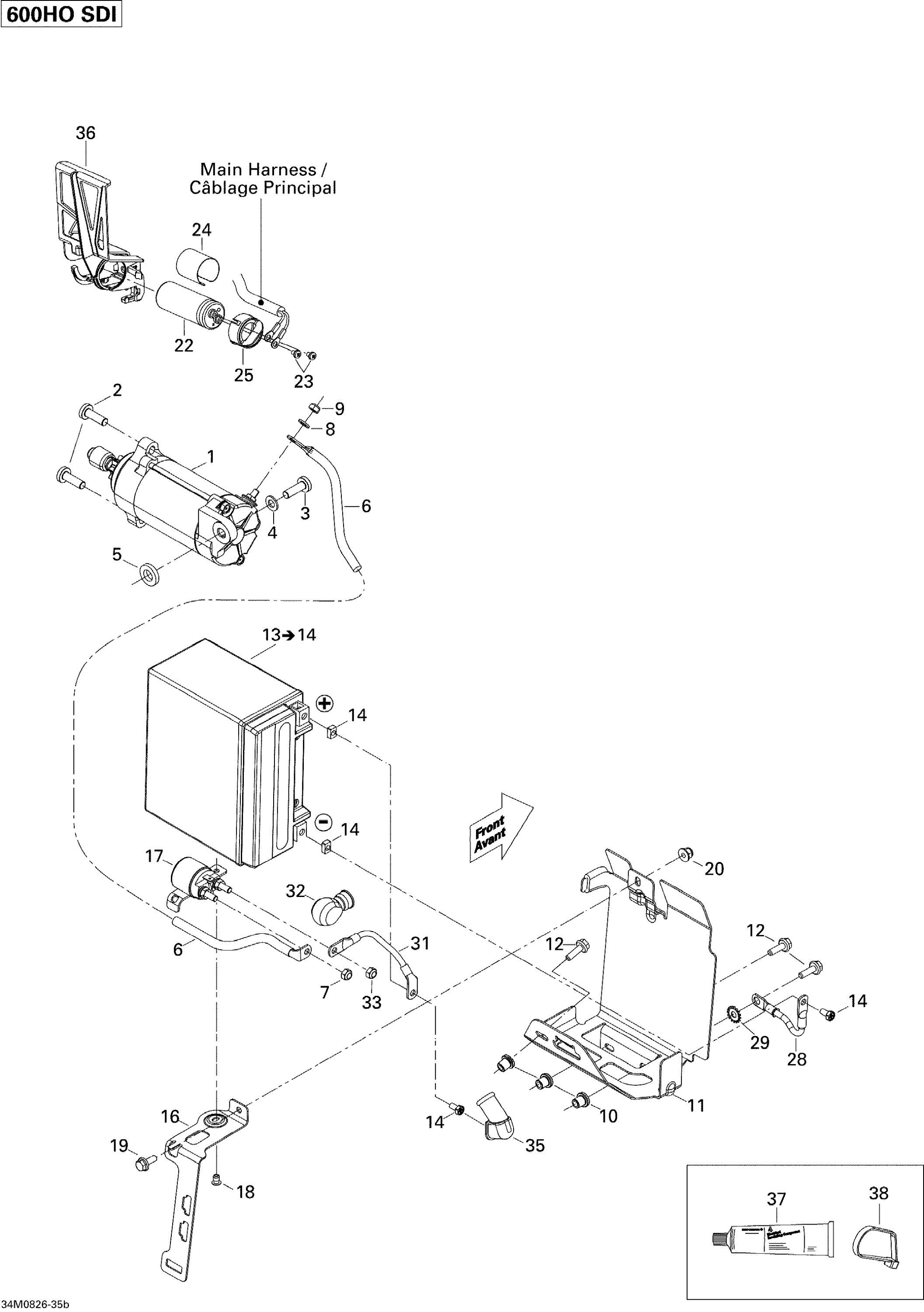 Схема узла: Battery And Starter